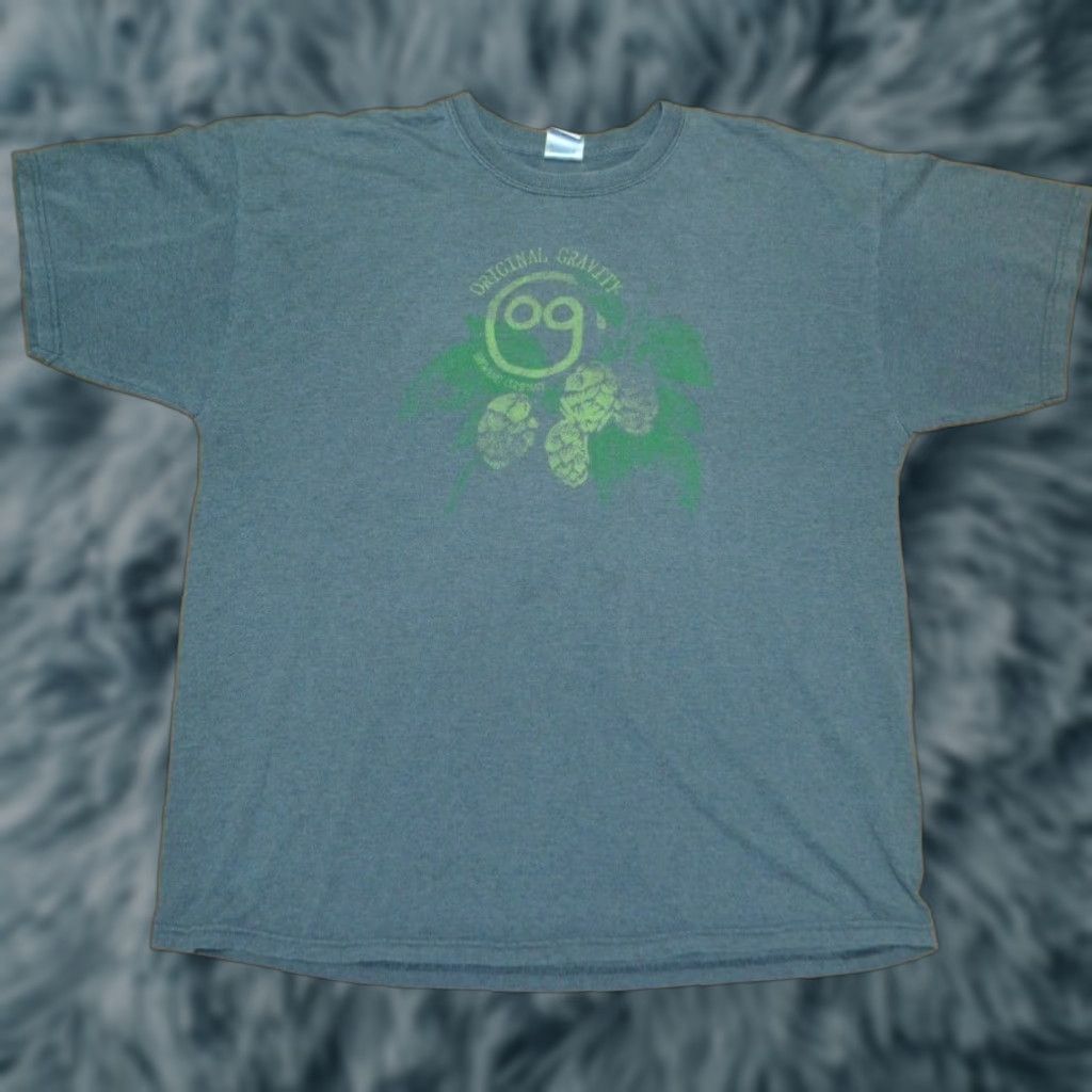 Gildan VINTAGE Original Gravity Brewing Company Milan MI T Shirt XL Hops Logo Craft Beer Gray Short Sleeve Gildan Graphic Tee Mens Size US XL / EU 56 / 4 - 1 Thumbnail
