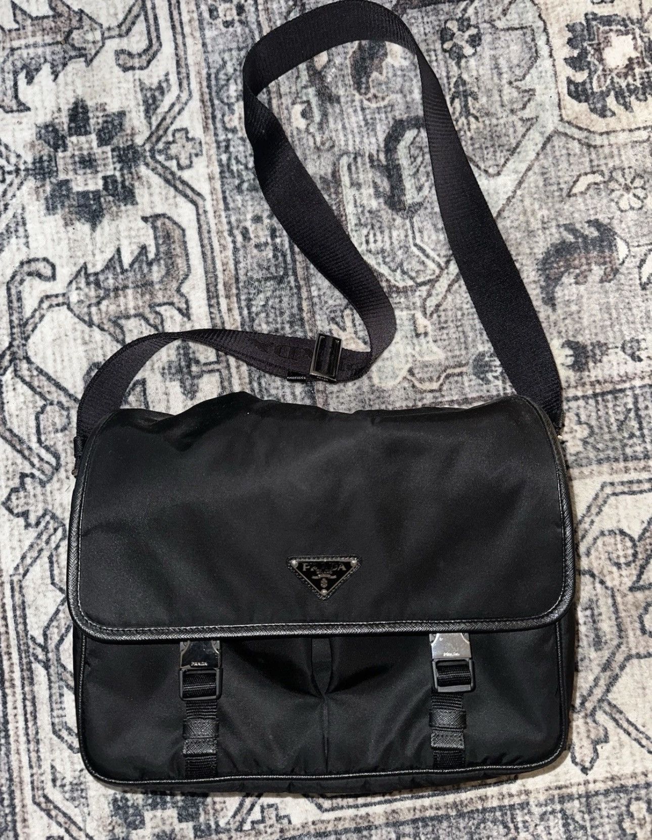 Prada Prada ReNylon Bag Messenger Bag Size ONE SIZE - 2 Thumbnail