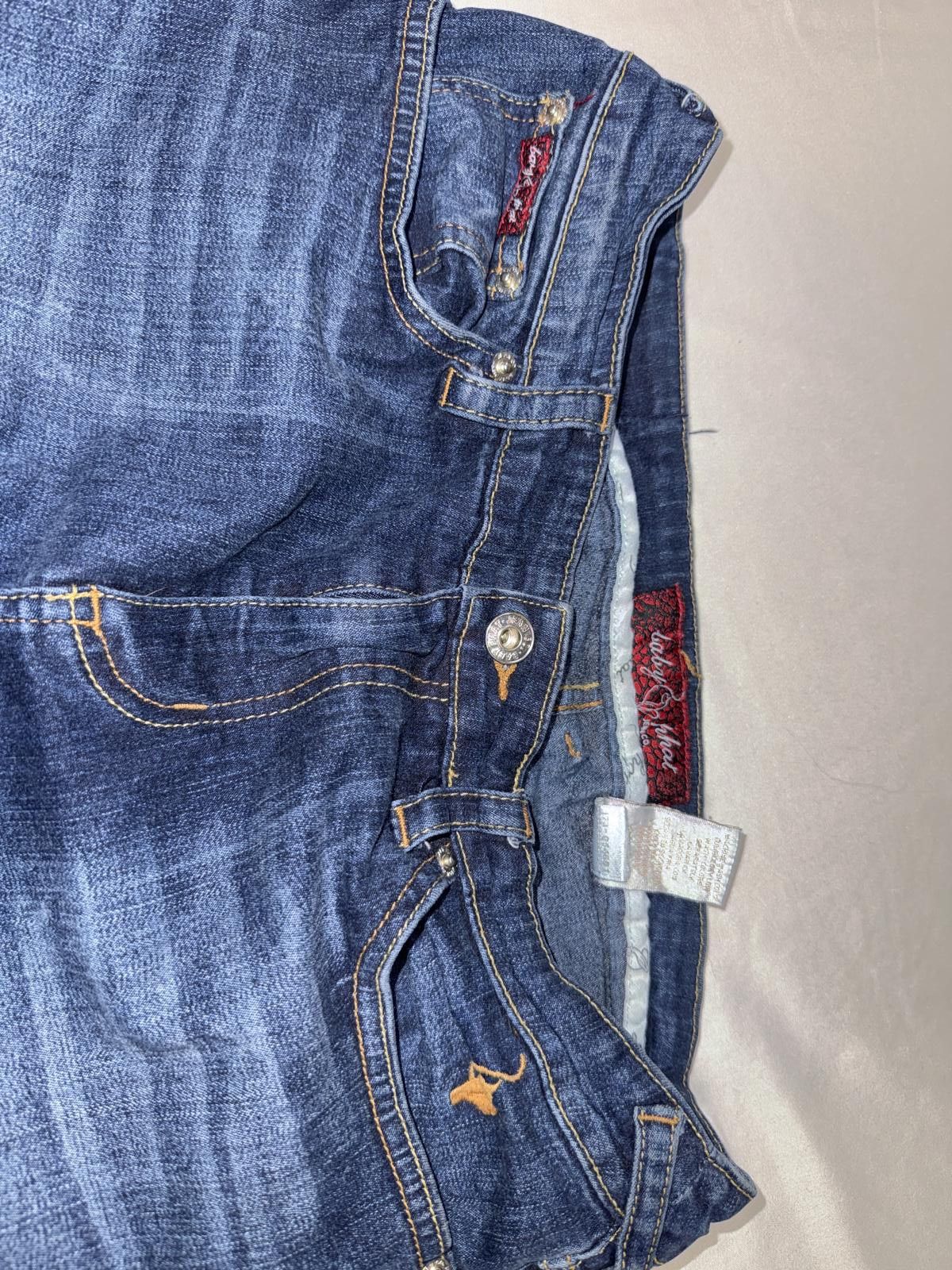 Other Y2k Vintage Baby Phat Jeans Floral Embroidered Distressed Size 30" / US 8 / IT 44 - 4 Thumbnail