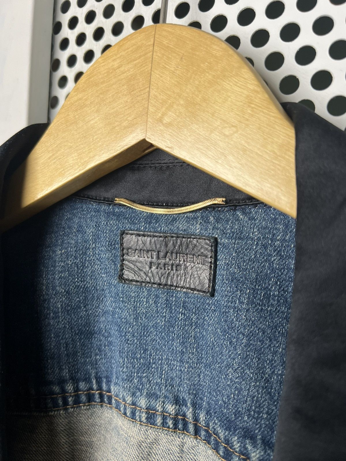 Hedi Slimane × Saint Laurent Paris SS16 Saint Laurent by Hedi Slimane Distressed Denim Vest Size US XS / EU 42 / 0 - 5 Thumbnail