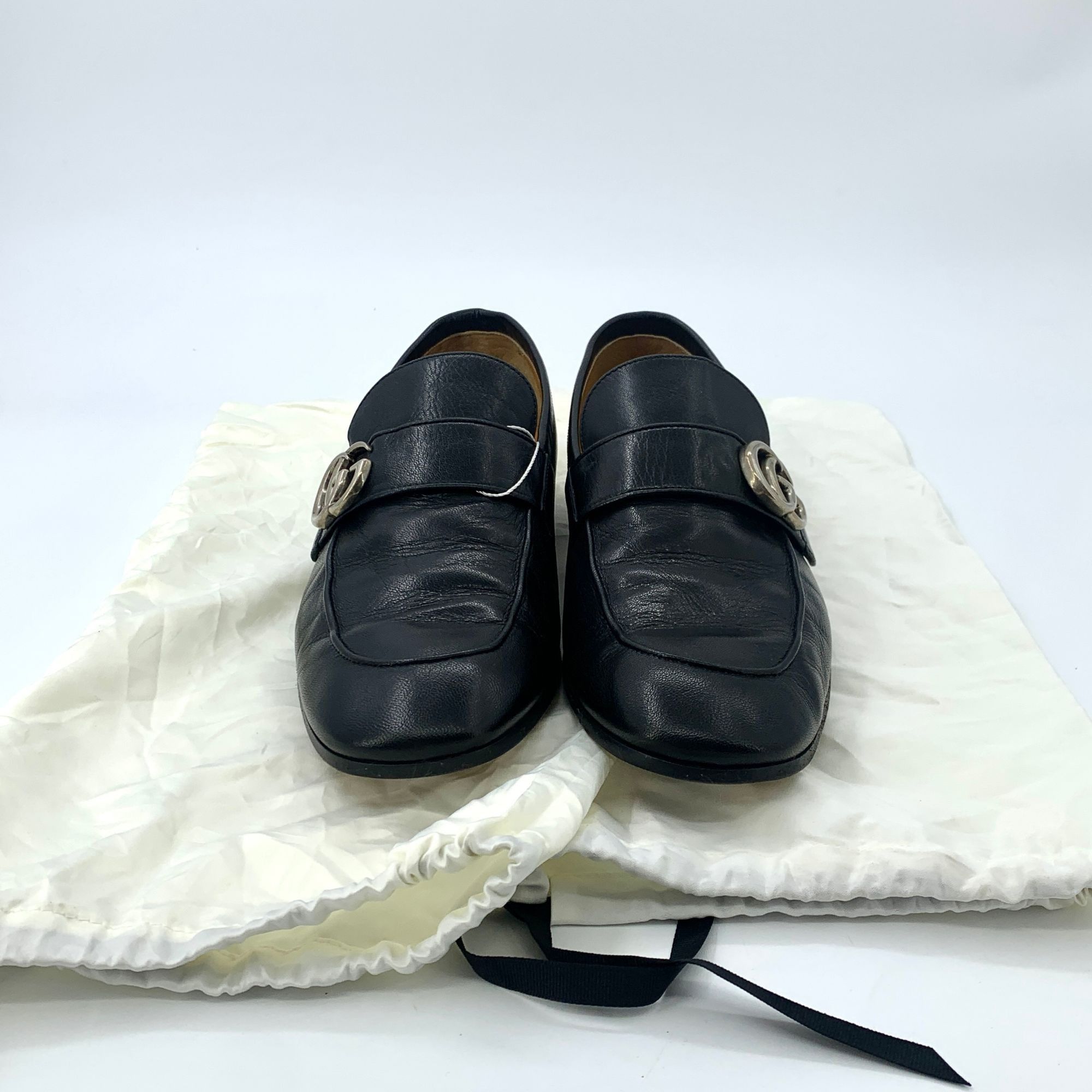 Gucci Gucci Rhyton Black Double-G Buckle Slip-On Loafers (Size 41) Size US 8 / EU 41 - 4 Thumbnail