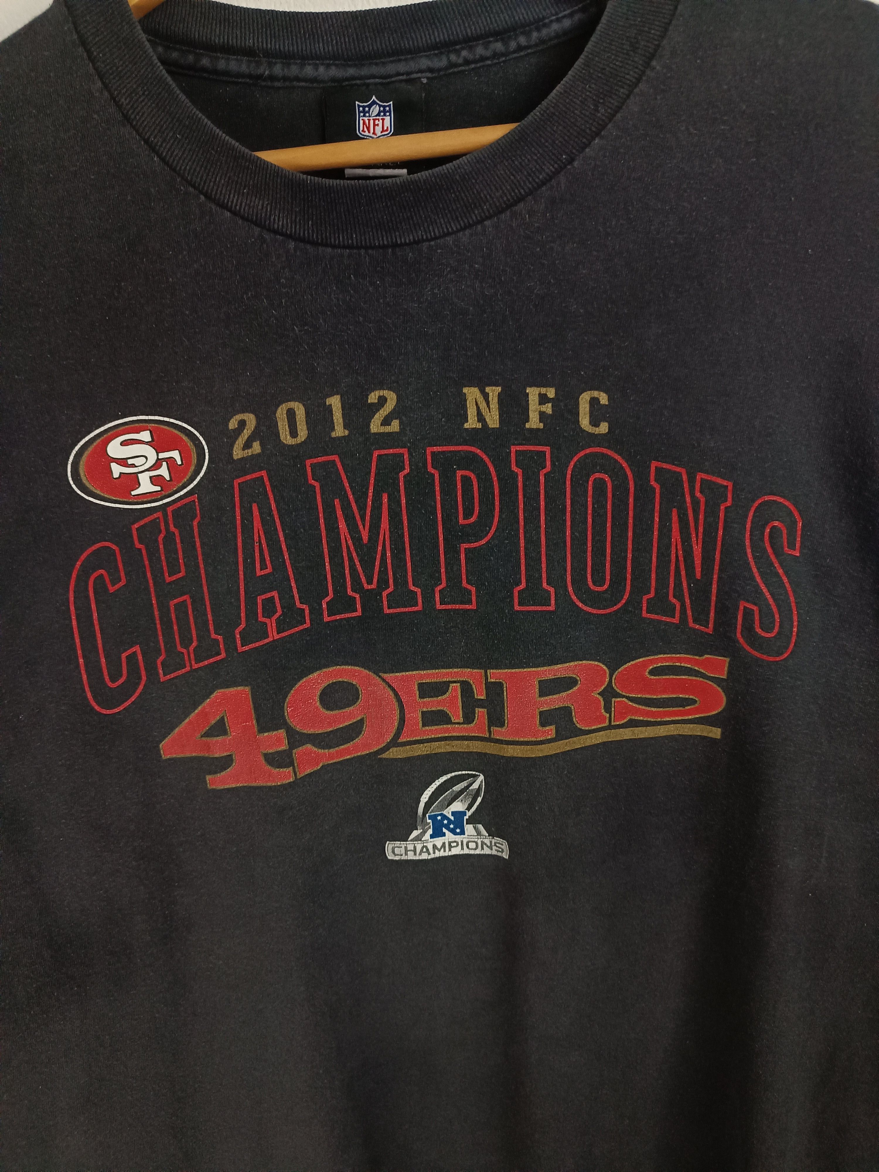 NFL VINTAGE 2012 SAN FRANCISCO 49ERS NFC CHAMPION FADED TEE Size US XL / EU 56 / 4 - 9 Thumbnail
