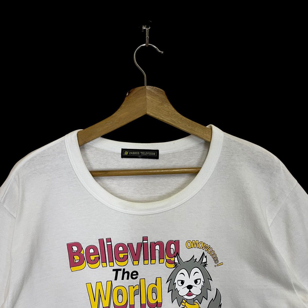 Japanese Brand 24 Hour Television Big Logo Shortsleeve Tee Size US M / EU 48-50 / 2 - 4 Thumbnail