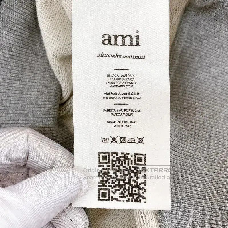 AMI AMI Gray Cotton Long Sleeve Hoodie . Size XS / US 0-2 / IT 36-38 - 8 Thumbnail