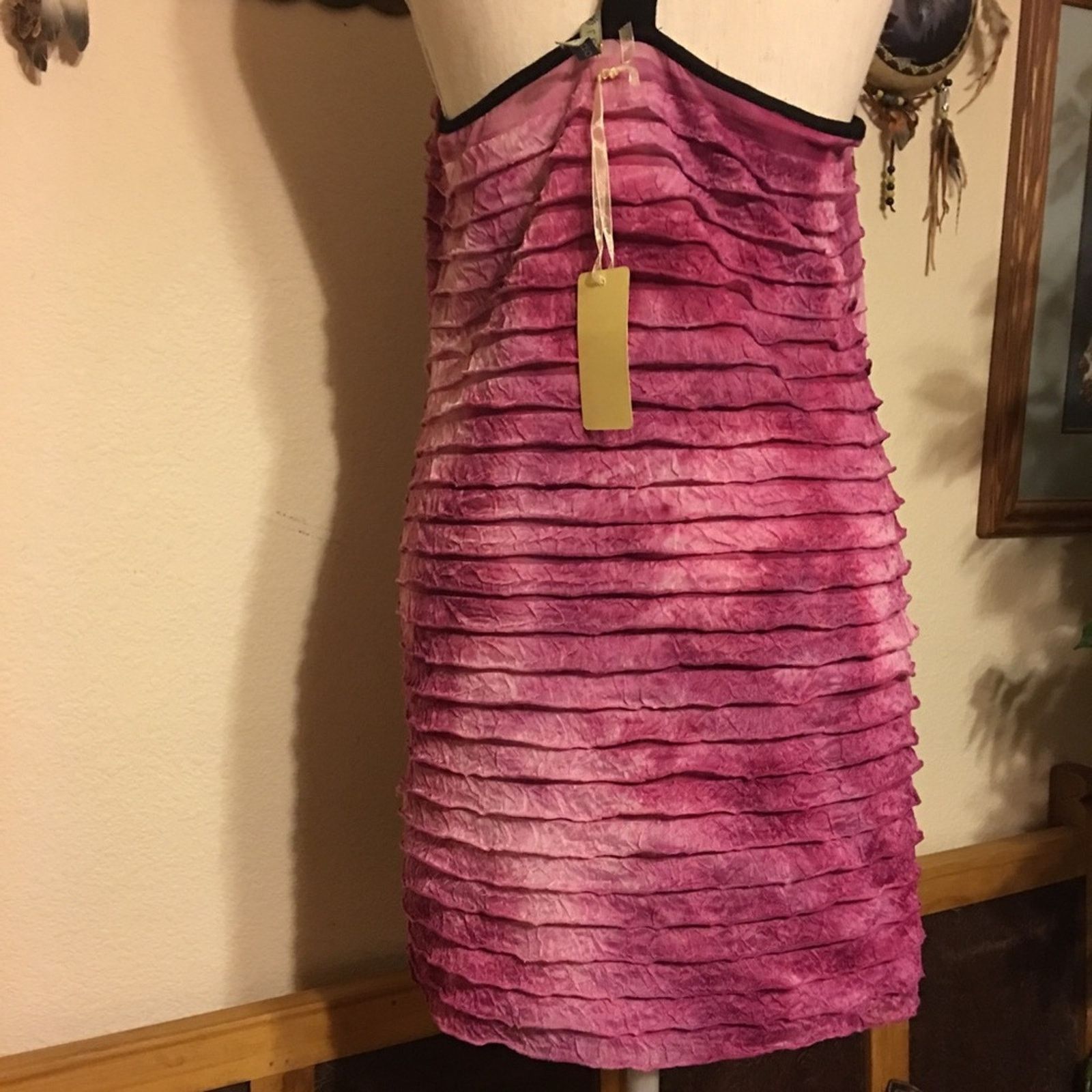 Other Leshop berry pink layered tunic top stretch NWT L Size L / US 10 / IT 46 - 3 Thumbnail