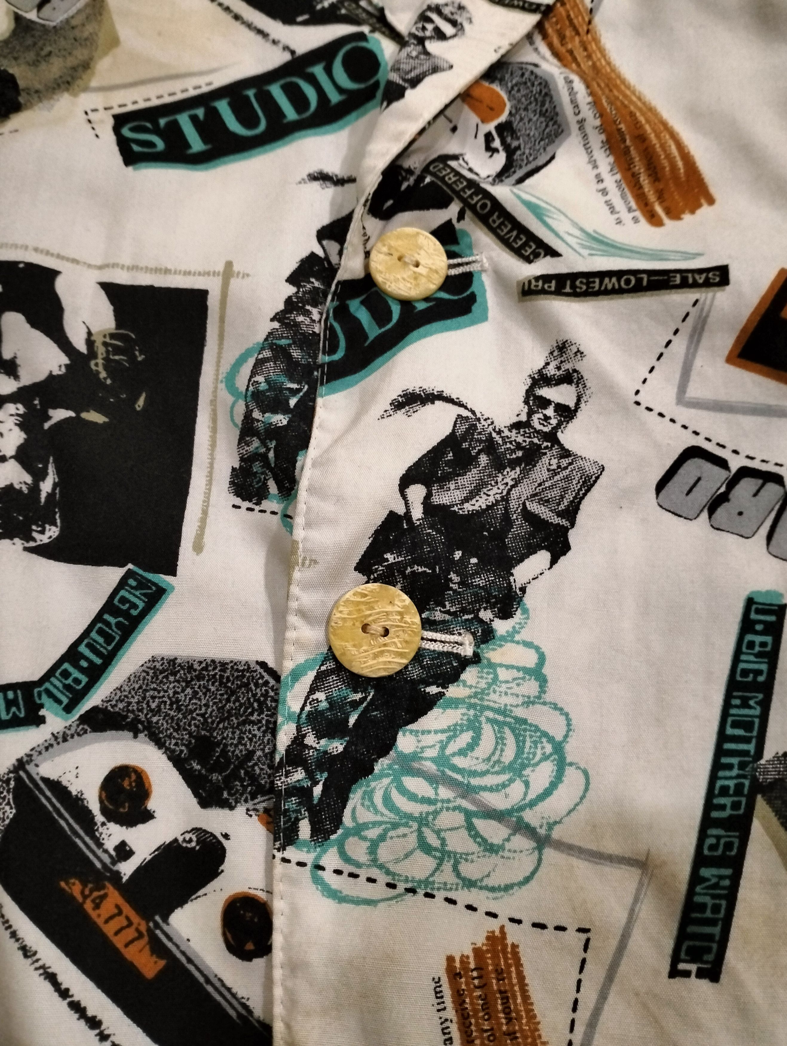 If Six Was Nine Japanese Brand Studio Bodyguard Full Print Blazer Jacket Size US L / EU 52-54 / 3 - 12 Thumbnail