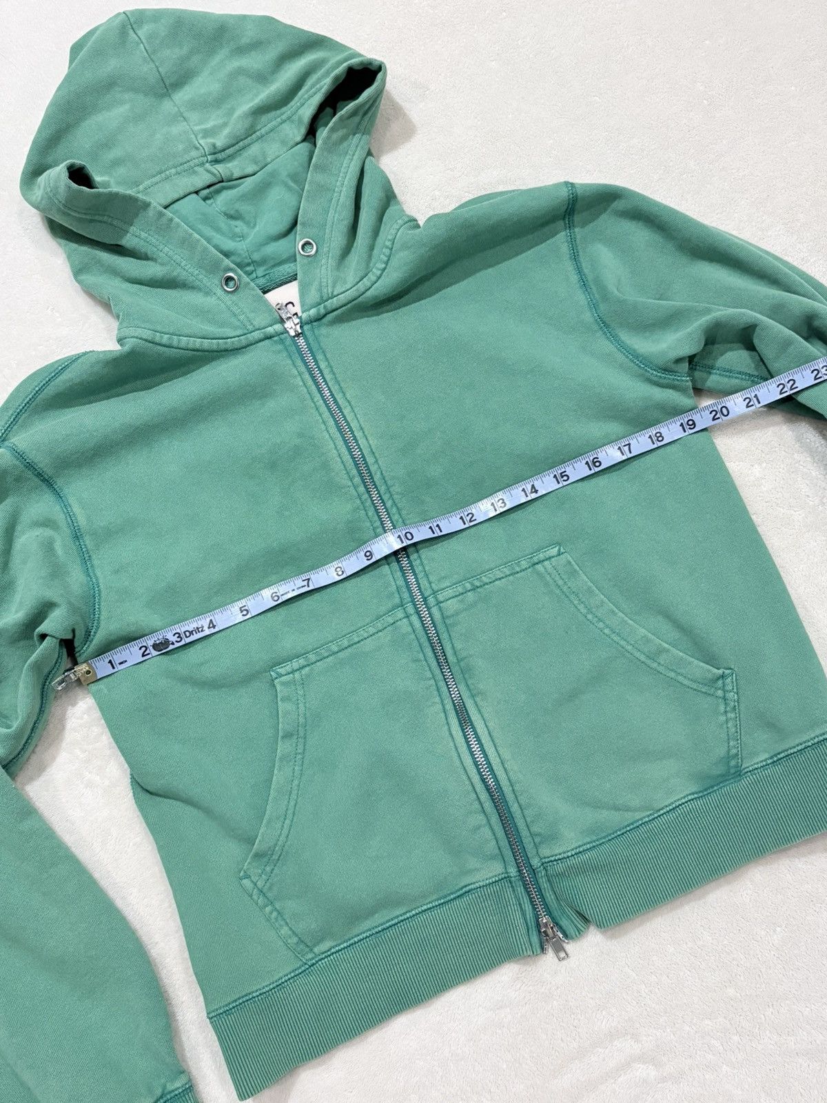 Bdg BDG green-wash double zip up cropped hoodie Size M / US 6-8 / IT 42-44 - 3 Thumbnail