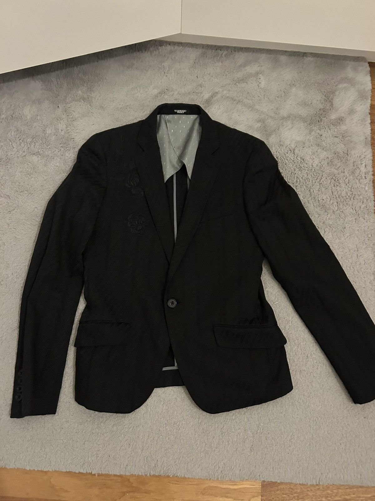 Tornado Mart Tornado Mart roses blazer Size 36S - 1 Thumbnail