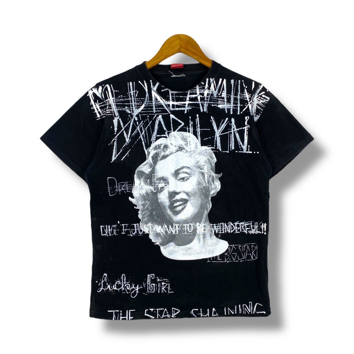 Japanese Brand MARILYN MONROE No Where Full Print Faded Graphic Tee Shirt Size US L / EU 52-54 / 3 - 1 Thumbnail