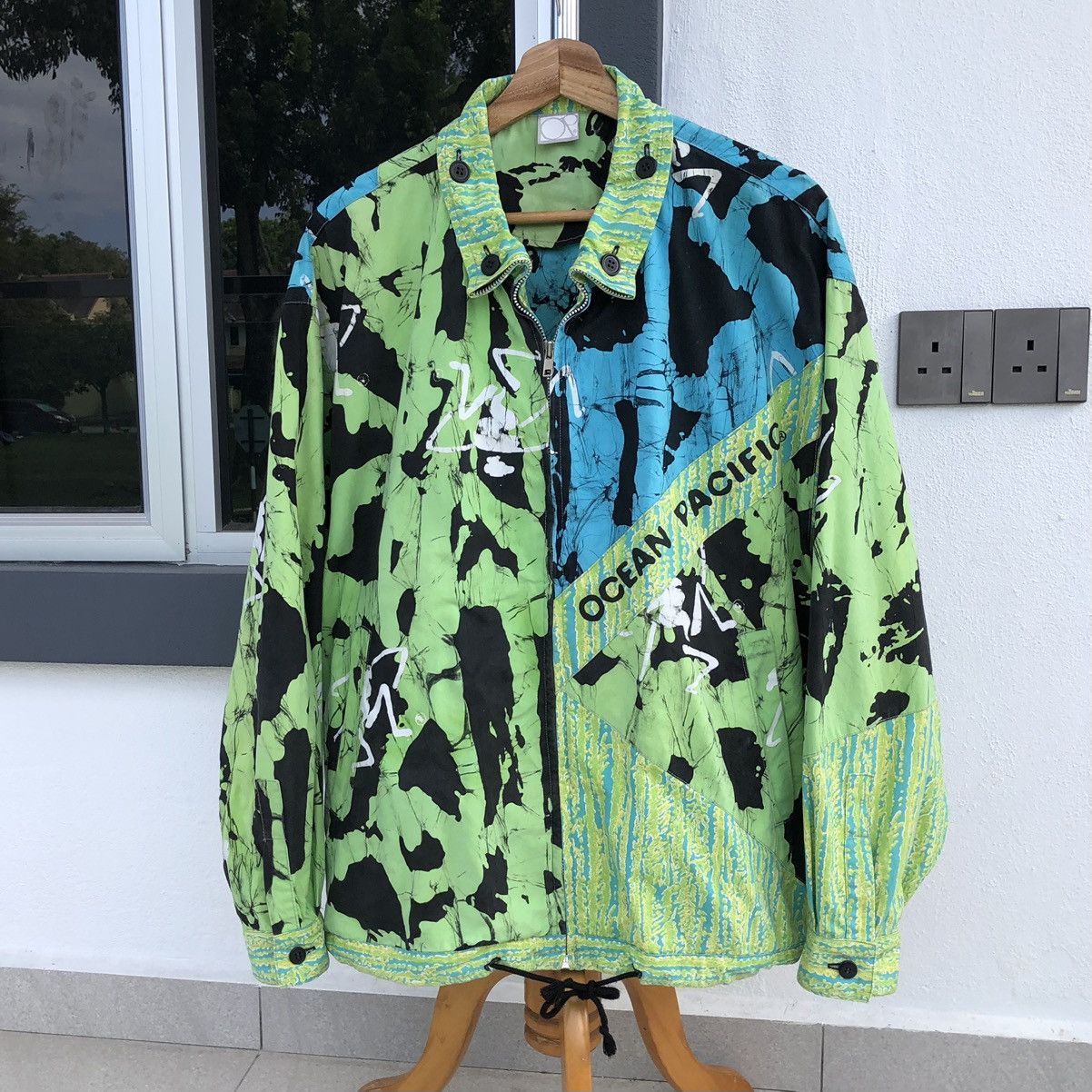 Ocean Pacific Vintage OCEAN PACIFIC Patchwork Light Jacket Size US L / EU 52-54 / 3 - 7 Thumbnail