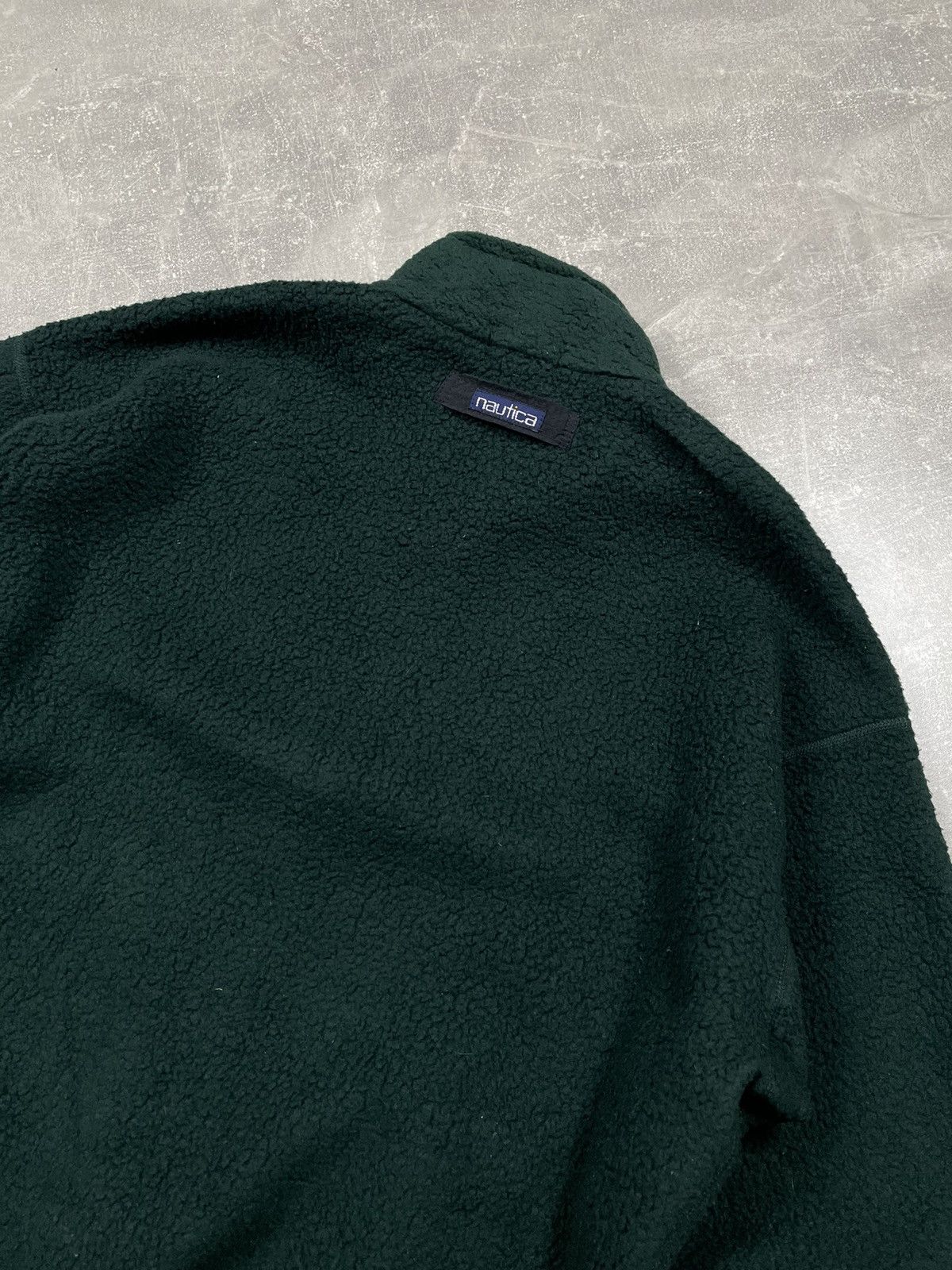 Nautica × Vintage Nautica Vintage Fleece Sweater Green Zip Sweater Made in USA Size US XL / EU 56 / 4 - 5 Thumbnail
