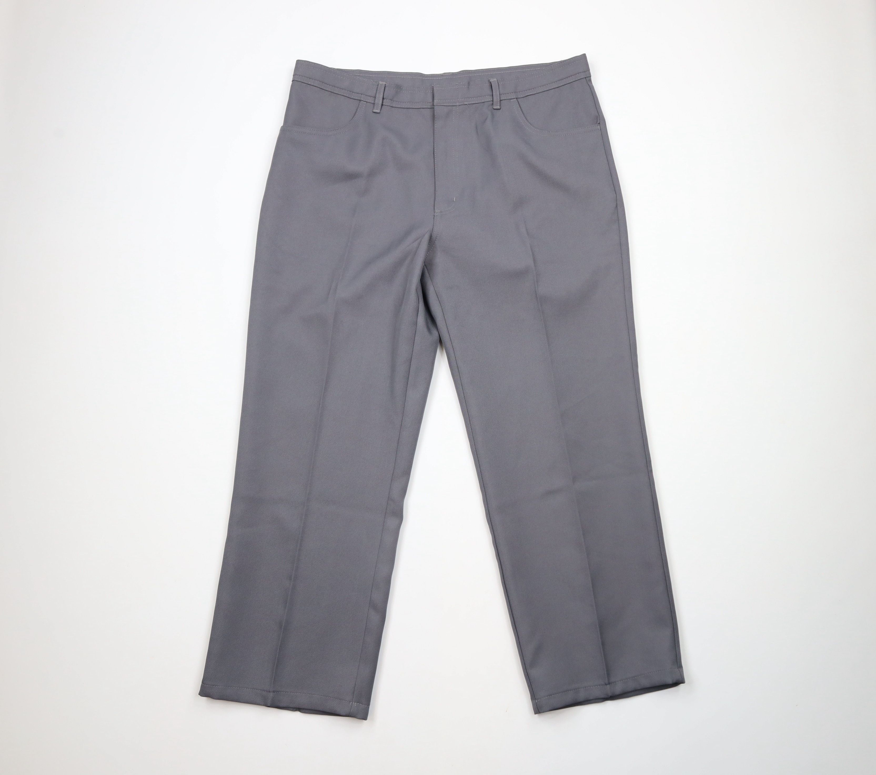 Vintage Vintage 90s Streetwear Flared Wide Leg Chino Pants Brown Size US 38 / EU 54 - 1 Thumbnail
