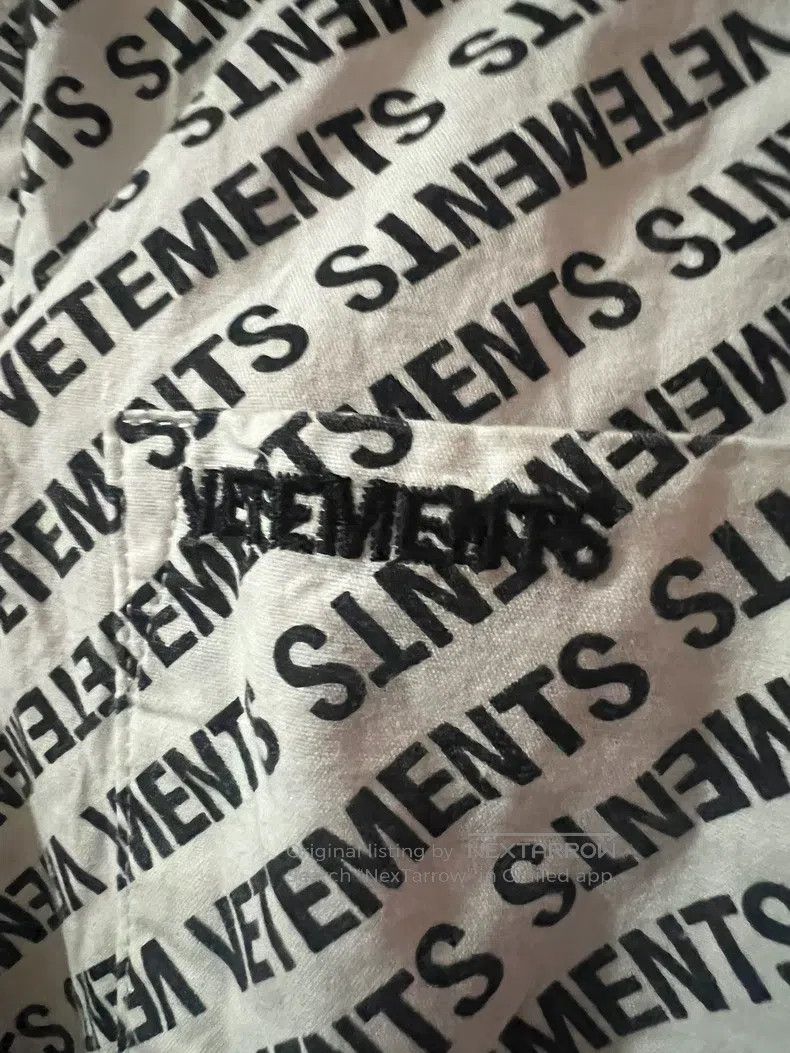 Vetements Vetements Letter Print Shirt Size US XXS / EU 40 - 3 Thumbnail