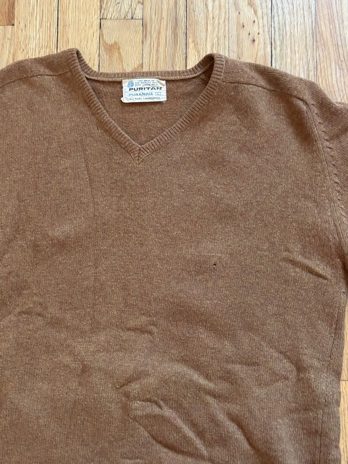 Puritan Mustard Wool Knit Boxy Size US L / EU 52-54 / 3 - 2 Thumbnail