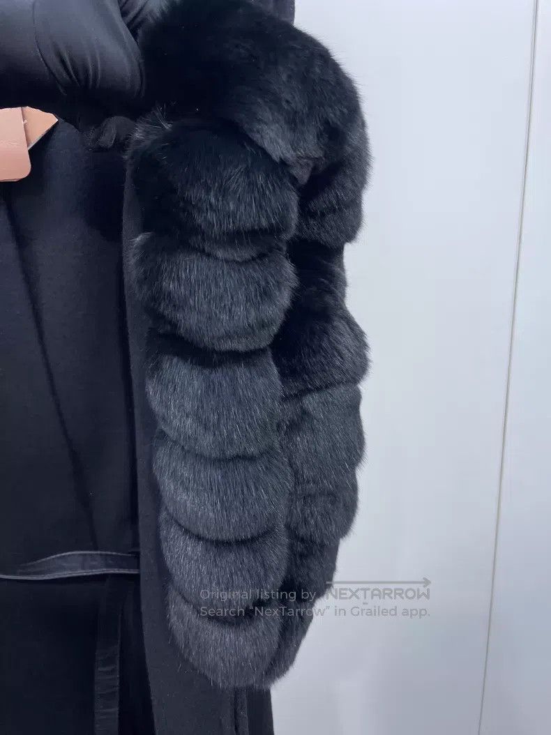 Loro Piana Loro Piana Black rabbit + cashmere cloak coat Size M / US 6-8 / IT 42-44 - 3 Thumbnail
