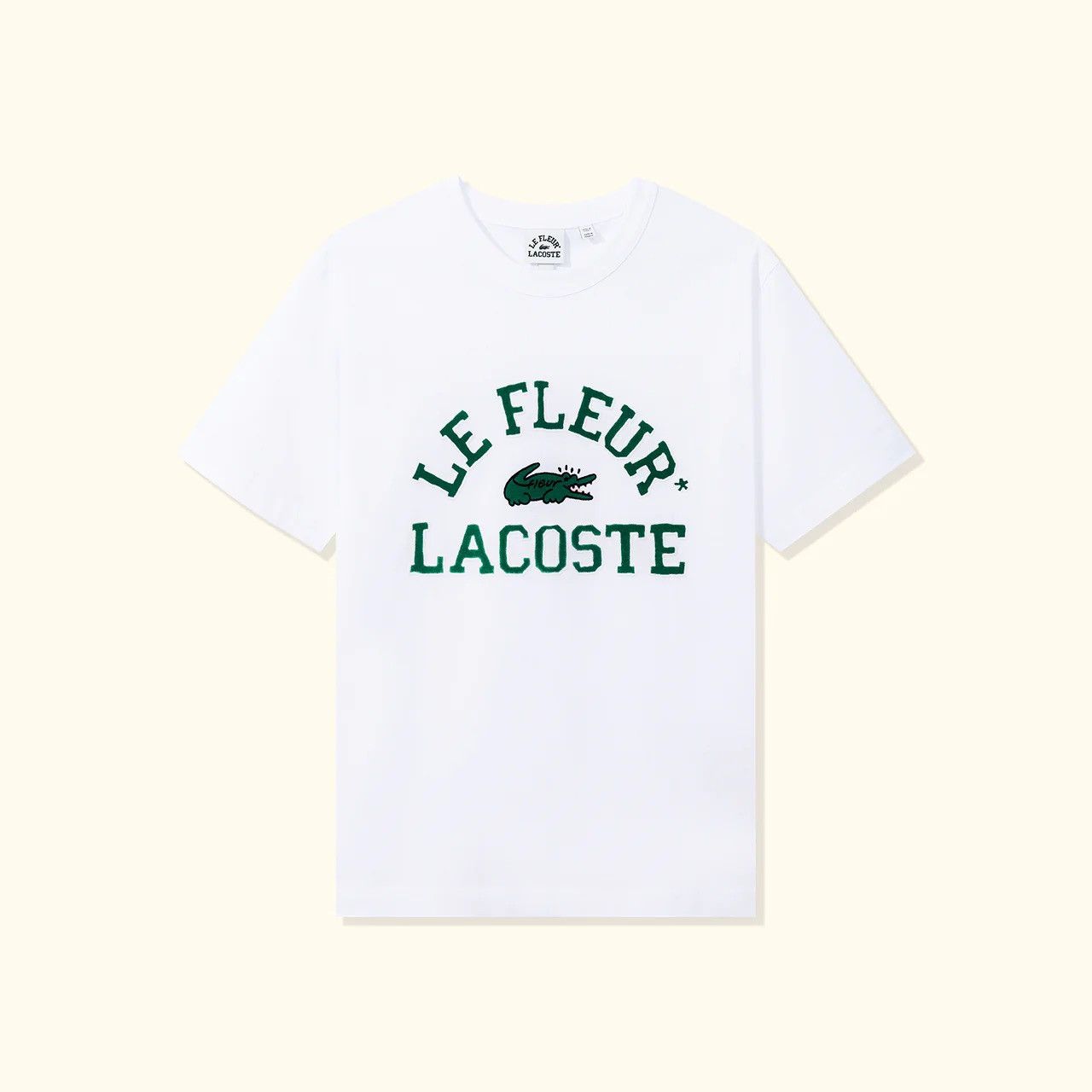 Golf le Fleur × Lacoste Golf Le Fleur x Lacoste Short Sleeve Tee / White Size US L / EU 52-54 / 3 - 4 Thumbnail