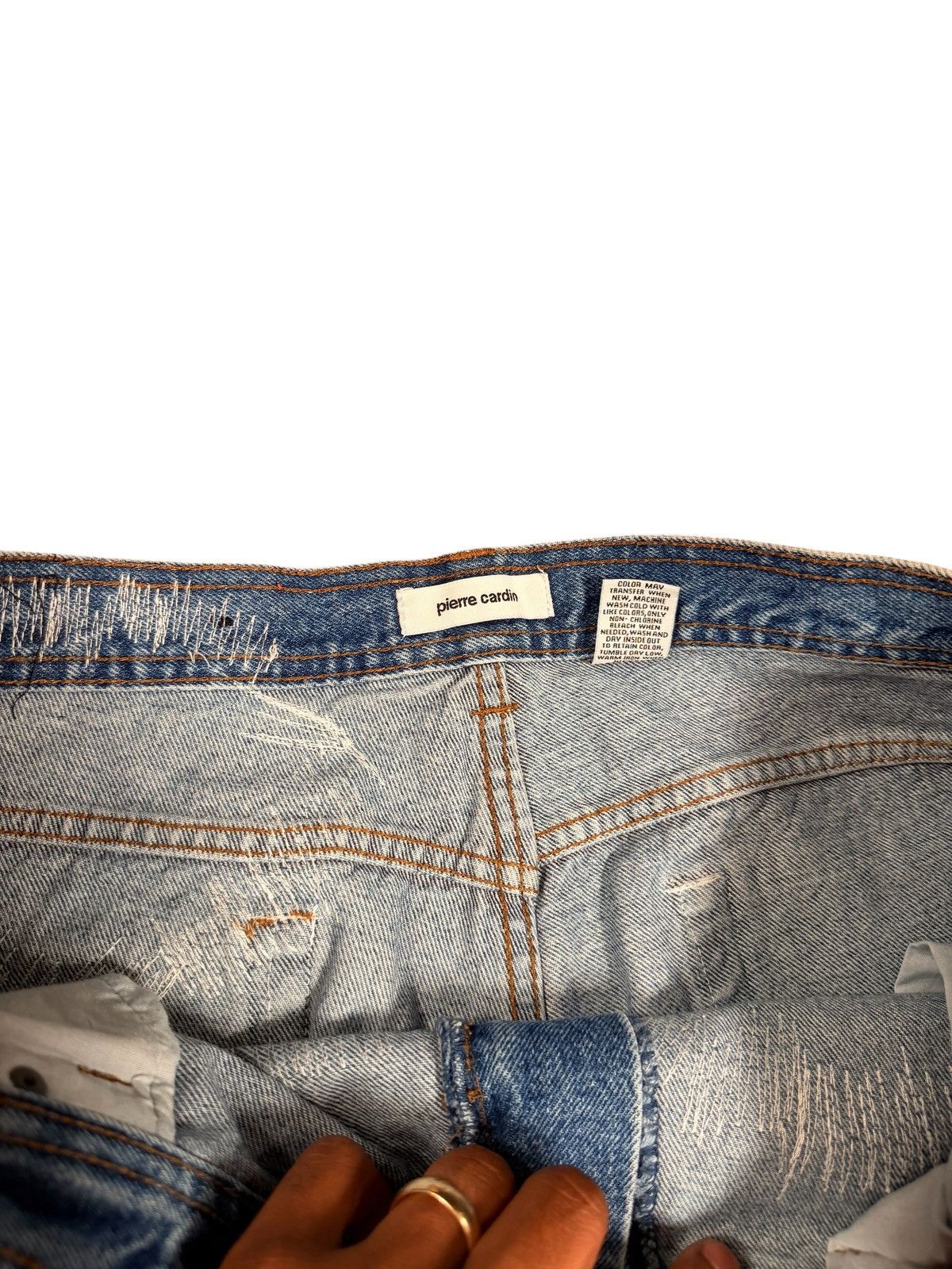Pierre Cardin Pierre Cardin Patchwork Denim Pants Size US 38 / EU 54 - 6 Thumbnail