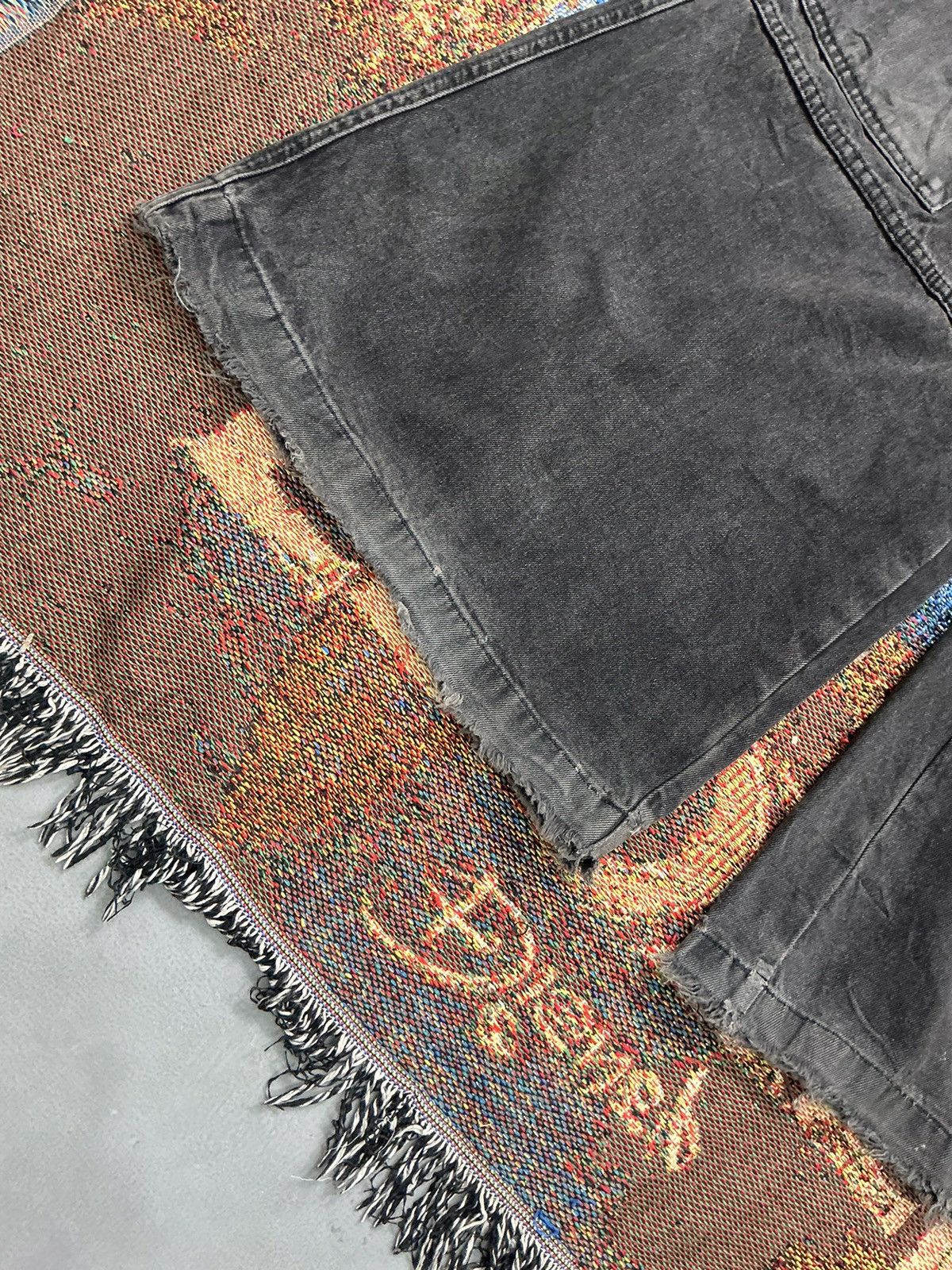 Other Vintage raggad big pocket zipper flared denim Size US 36 / EU 52 - 4 Thumbnail