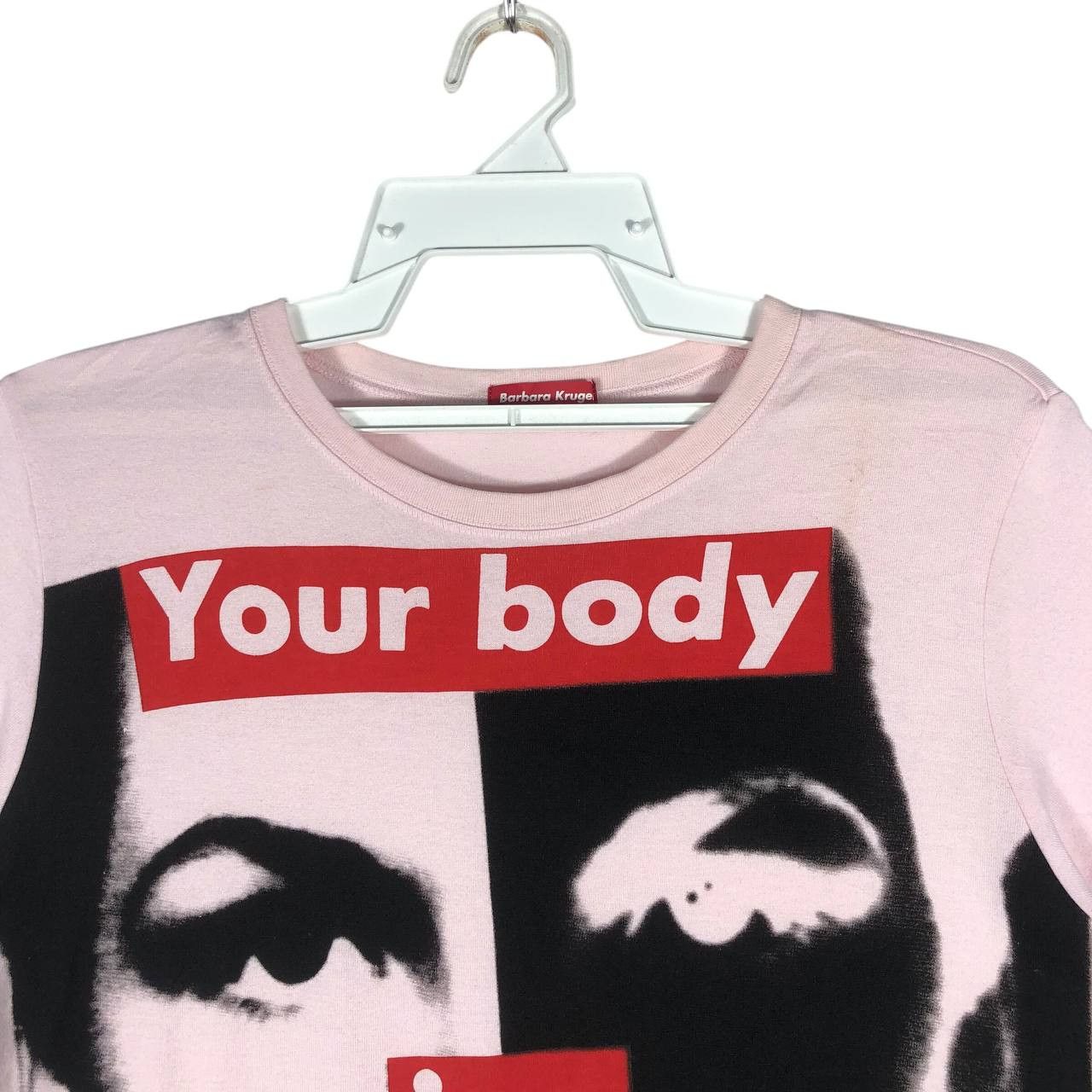 Barbara Kruger Vintage 90's Barbara Kruge Your Body Is a Battleground Tee Size S / US 4 / IT 40 - 2 Thumbnail