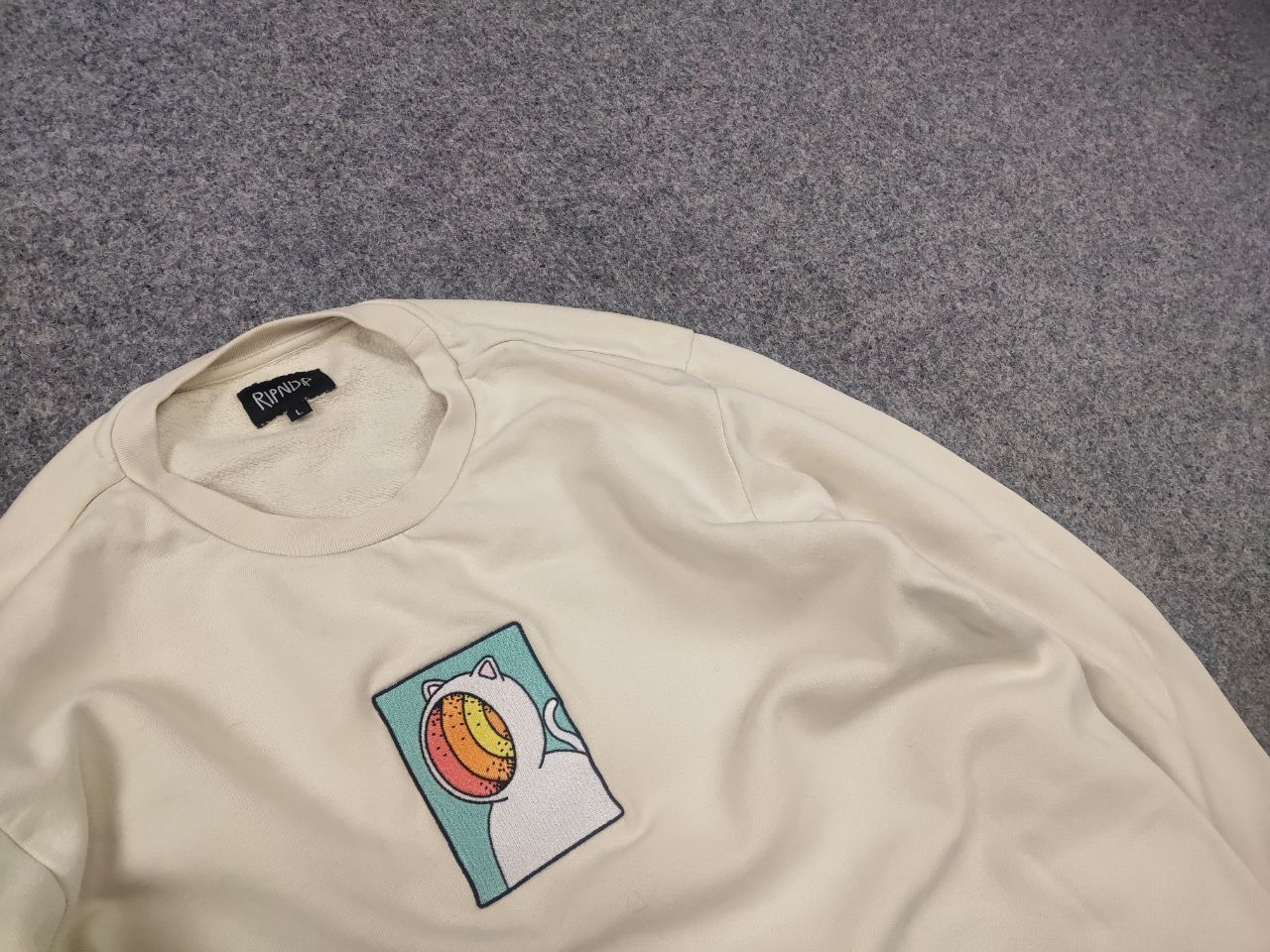 RIPNDIP RIPNDIP Open Mind Crew Neck Embroidered Logo Sweatshirt Size US L / EU 52-54 / 3 - 6 Thumbnail