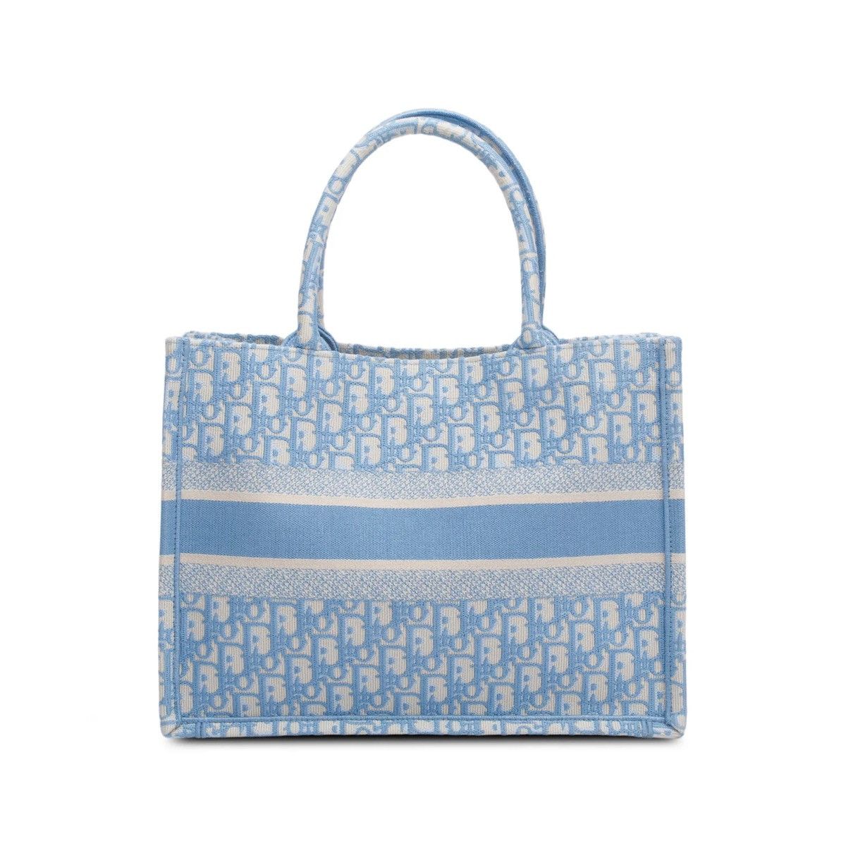 Dior CHRISTIAN DIOR 2021 Blue Oblique Medium Book Tote Size ONE SIZE - 3 Thumbnail