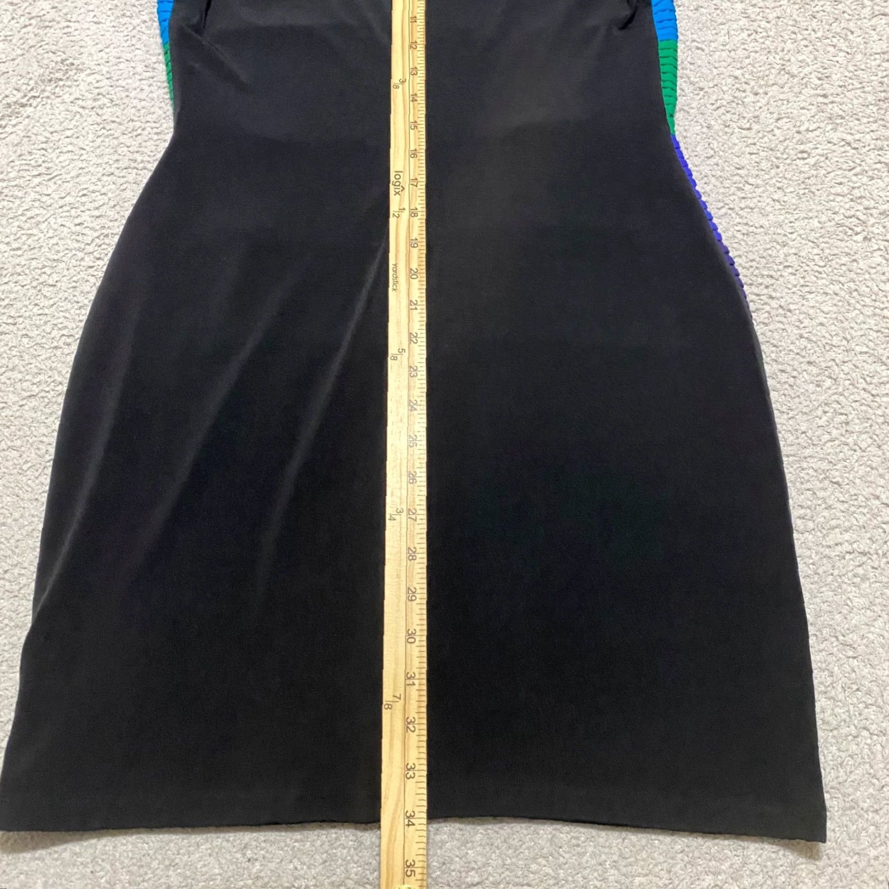 Calvin Klein Calvin Klein Dress Womens sz 10 Multicolor Color Block Sheath Tiered Sleeveless Size L / US 10 / IT 46 - 6 Thumbnail