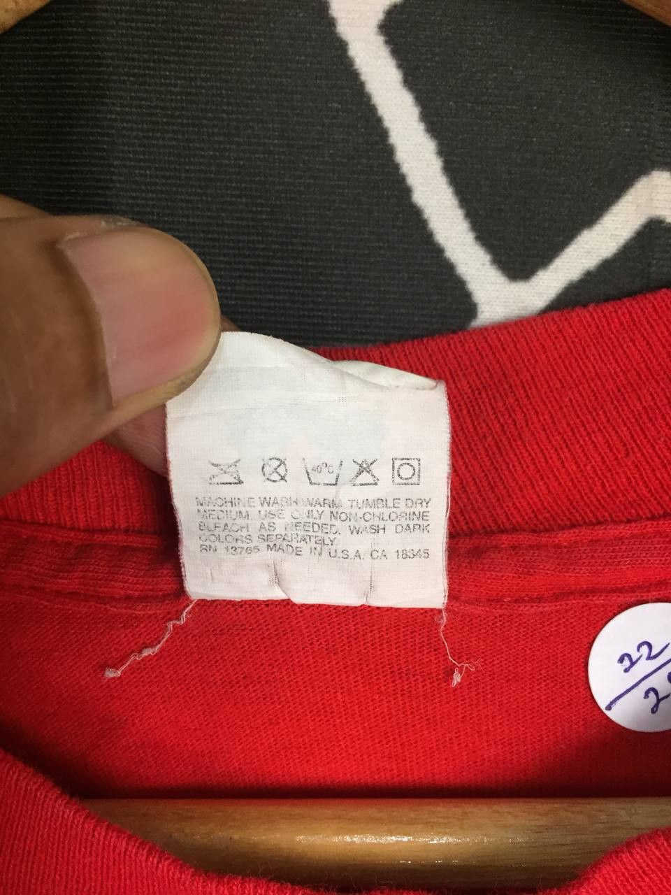 Fruit Of The Loom × Vintage Vtg 80s Fruit Of The Loom Plain Made In Usa Pocket Tee Size US XL / EU 56 / 4 - 13 Thumbnail