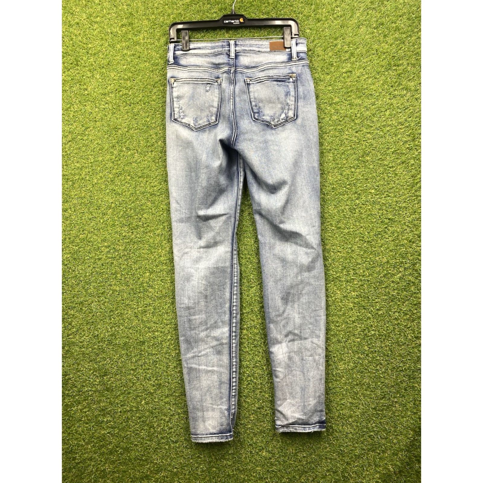 Vintage Judy Blue Jeans Womens 5/27 Boyfriend Fit Stretch Mid Rise Slim Button Fly Y2K Size 27" / US 4 / IT 40 - 2 Thumbnail