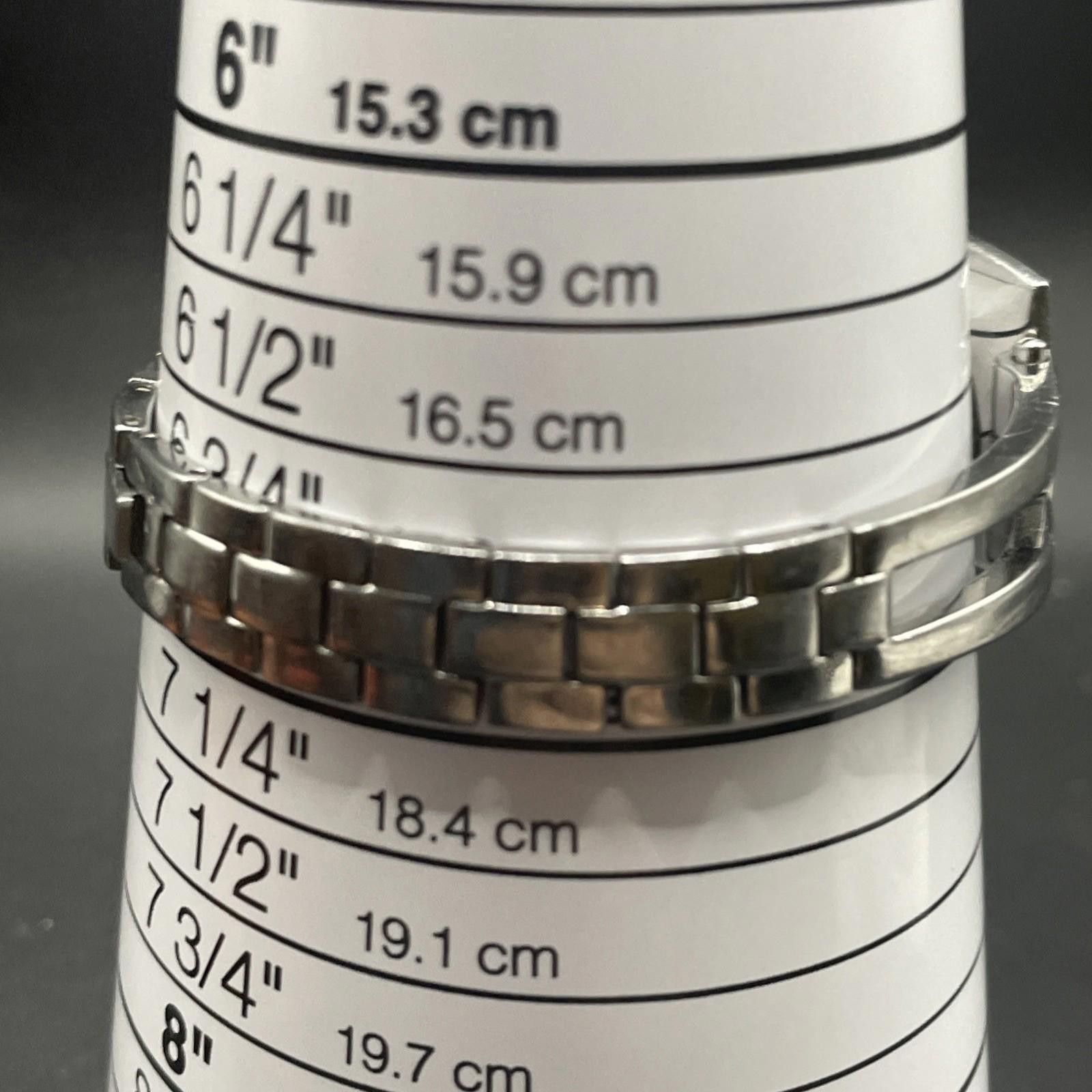Bulova Vintage Bulova Silver Tone Crystals Quartz Watch New Battery Size ONE SIZE - 6 Thumbnail