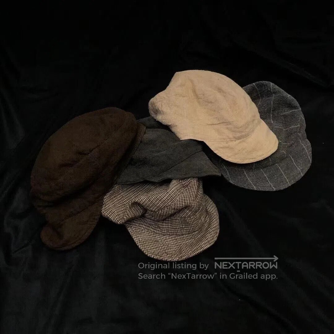 Japanese Brand andrew driftwood collection of newsboy caps. Size ONE SIZE - 2 Thumbnail