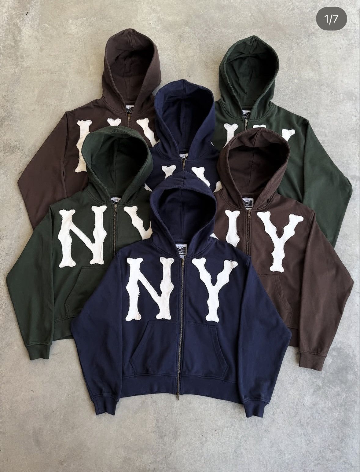 Other MEMORY LANE PARK NAVY BLUE NY HOODIE Size US L / EU 52-54 / 3 - 2 Thumbnail