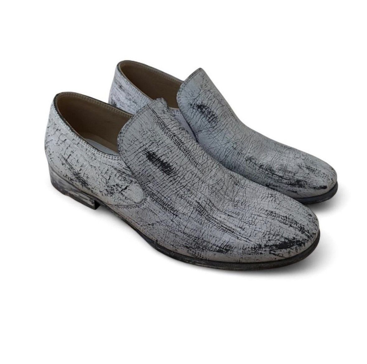 H&M × Maison Margiela Maison Margiela H&M FW12 Painted Loafers Size US 7 / EU 40 - 1 Thumbnail