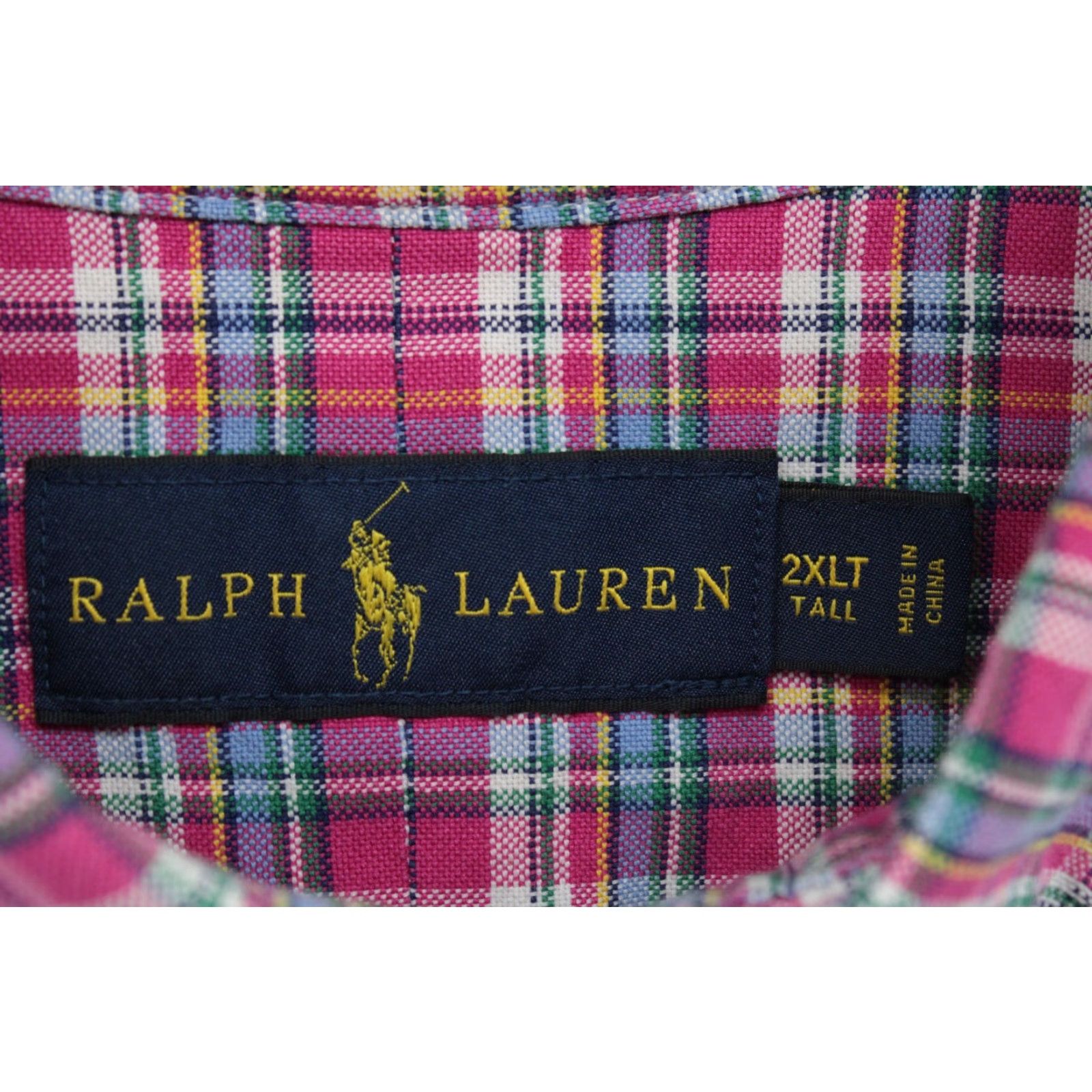 Polo Ralph Lauren Polo Ralph Lauren Shirt Mens 2XLT Pink Check Plaid Long Sleeve Flesh Pony Logo Size US XXL / EU 58 / 5 - 5 Thumbnail