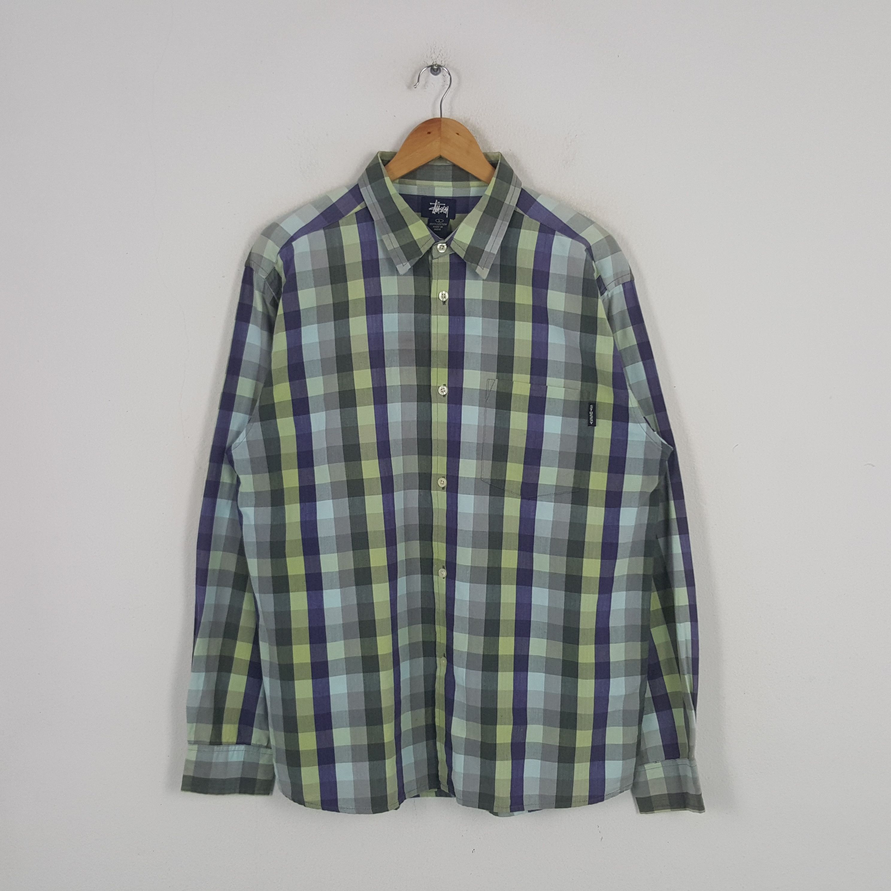 Stussy × Vintage Vintage Stussy American Streetwear Style Shirt C276N44 Size US XL / EU 56 / 4 - 3 Thumbnail
