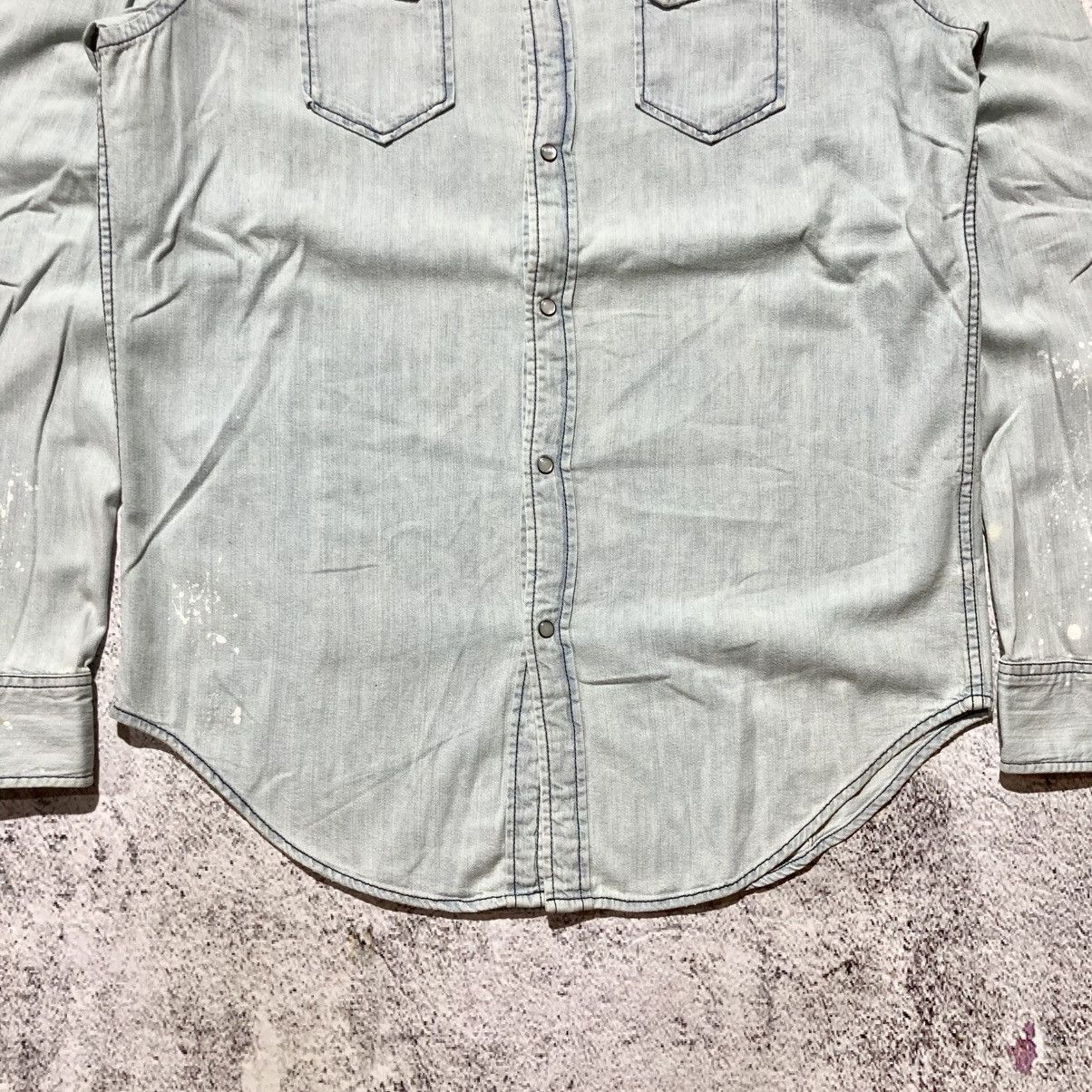Diesel Vintage Diesel Cowboy Western Shirt Blue Washed Jeans Size US XL / EU 56 / 4 - 10 Thumbnail