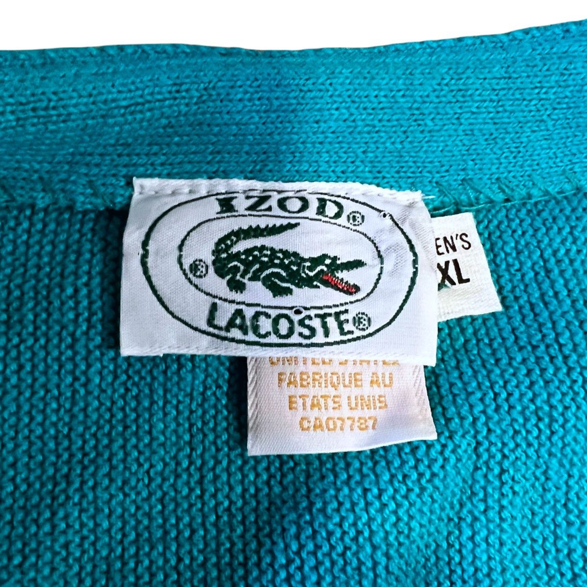 Lacoste × Vintage Vintage Lacoste Izod Wool Cardigan Sweater Button Up Shirt Size US XL / EU 56 / 4 - 5 Thumbnail