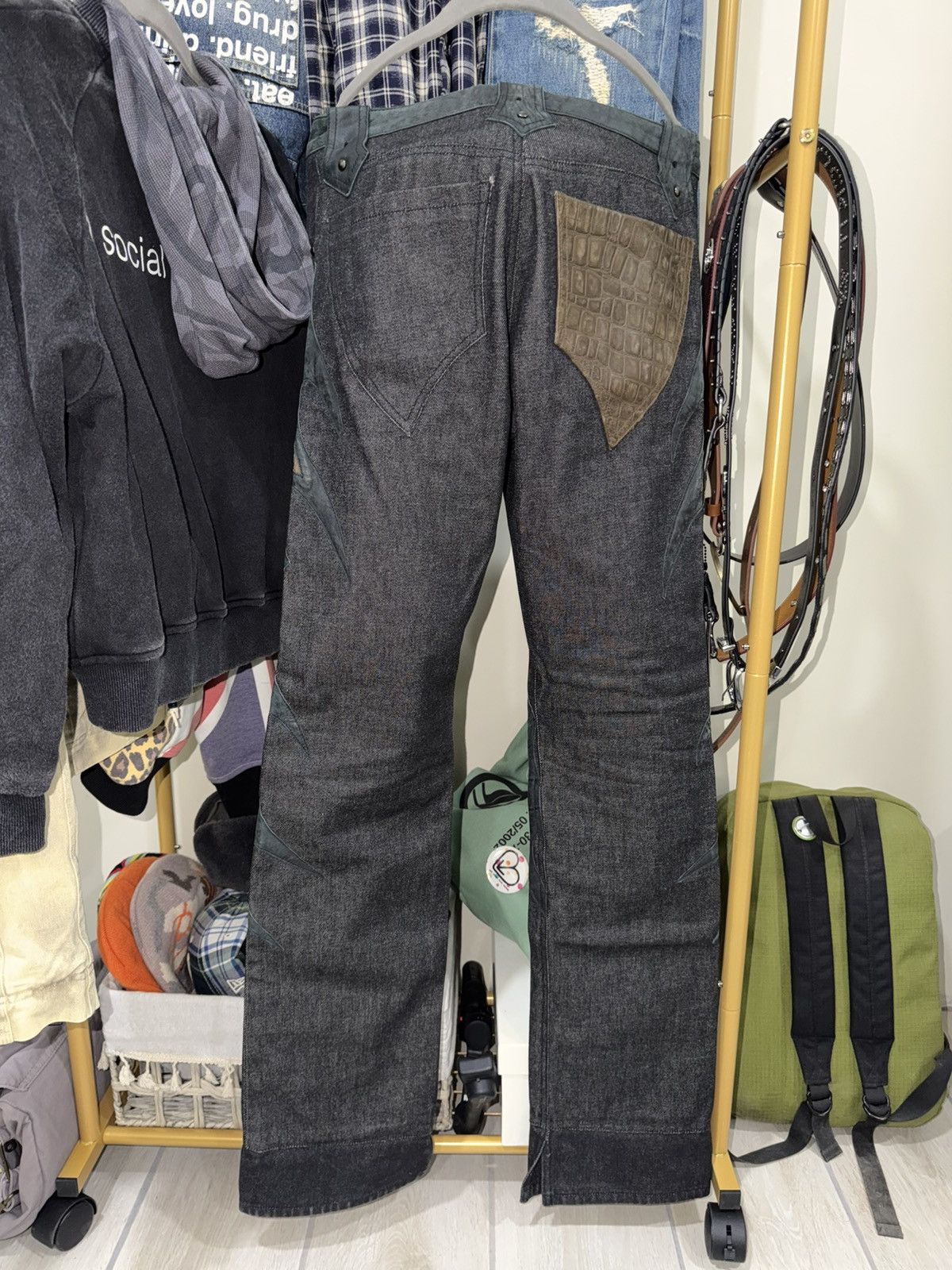 Yasuyuki Ishii Crocodile Leather Denim Size US 29 - 2 Thumbnail
