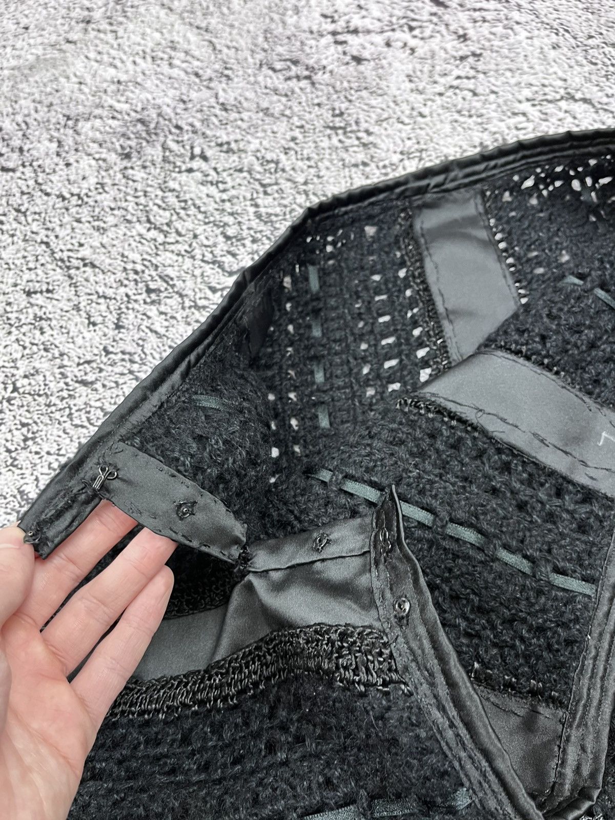 Japanese Brand Vintage Gothic Handmade Maxi Skirt knit web mesh Size 32" / US 10 / IT 46 - 5 Thumbnail