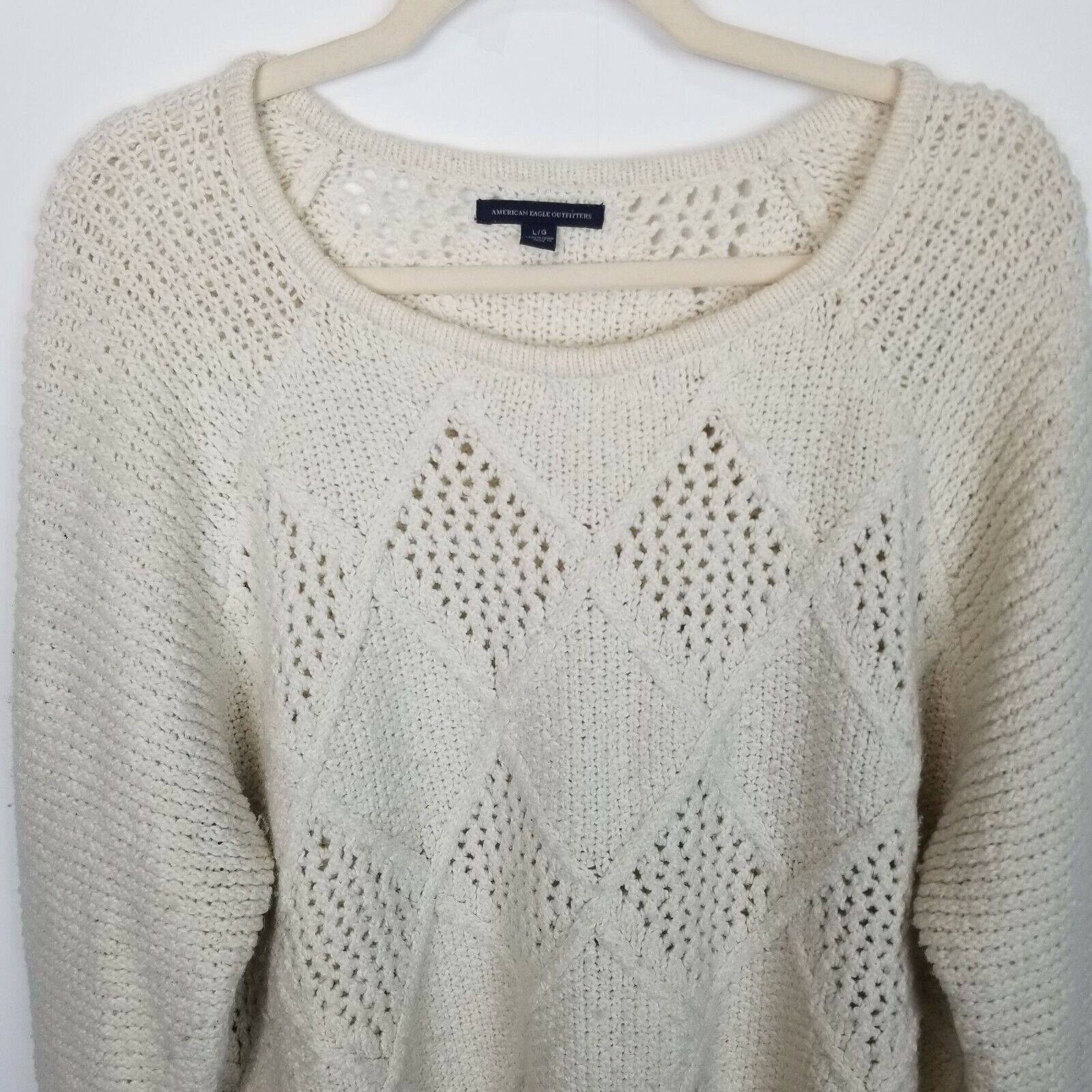 American Eagle Outfitters American Eagle Womens Wool Sweater Preppy Academia Teacher L Size L / US 10 / IT 46 - 2 Thumbnail