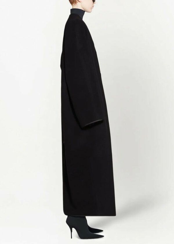 Balenciaga o1in1g1024 Lining Coat in Black Size XS / US 0-2 / IT 36-38 - 4 Thumbnail