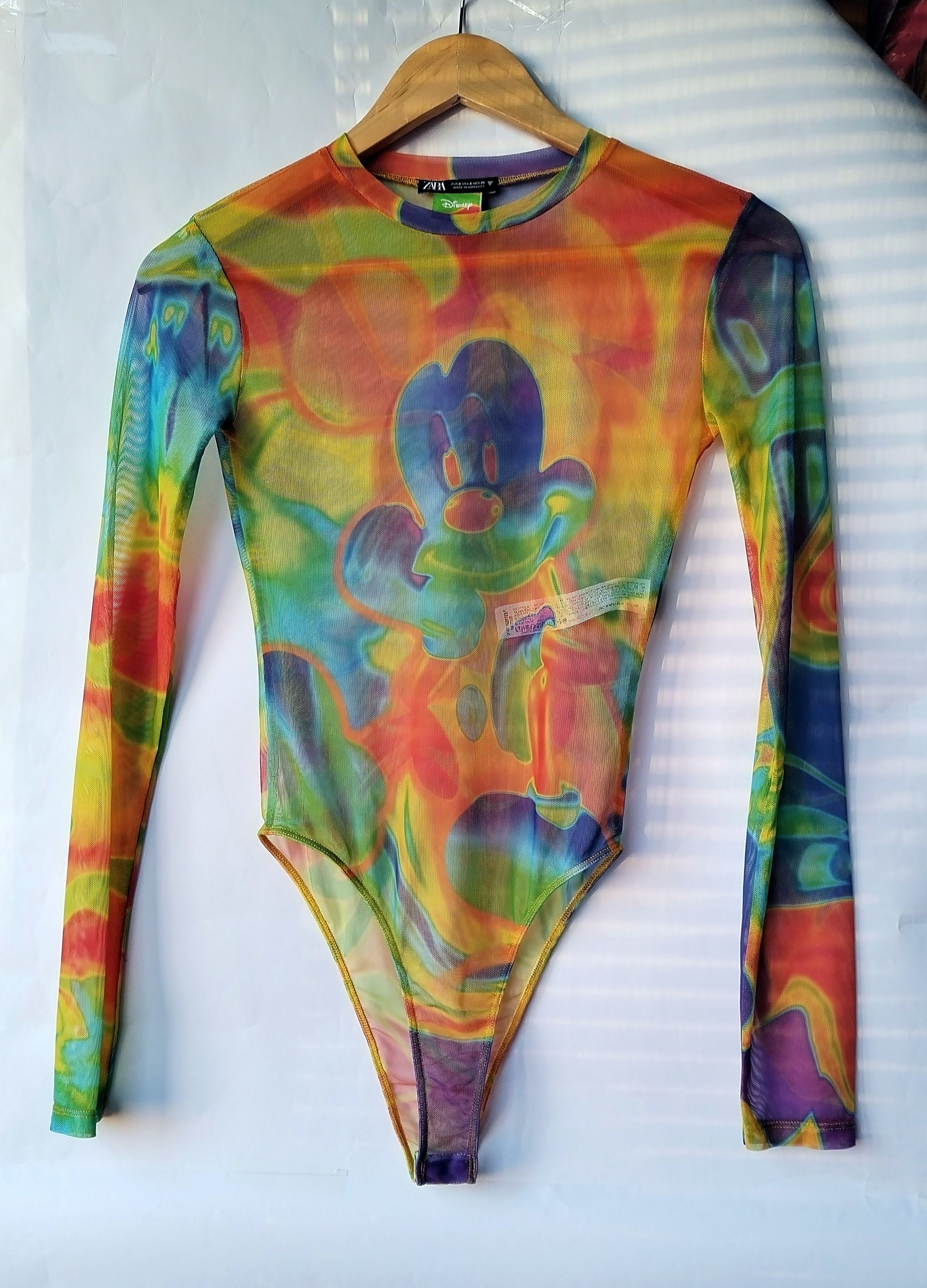Disney Mickey Mouse Y2K mesh bodysuit Size S / US 4 / IT 40 - 1 Thumbnail