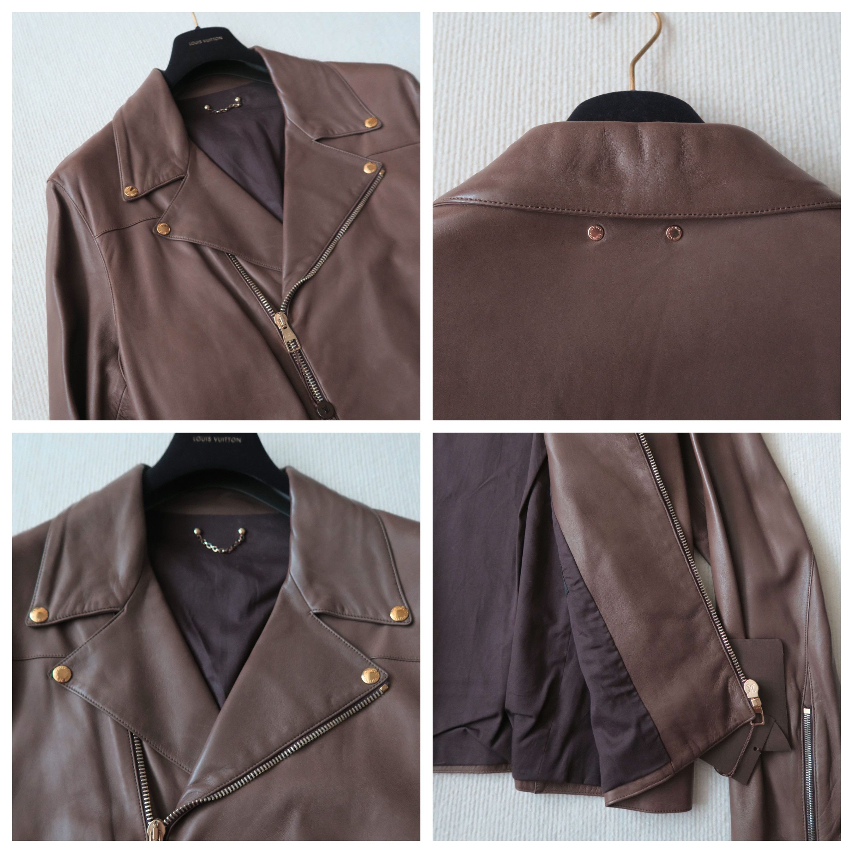 Louis Vuitton Louis Vuitton Biker Style Lambskin Leather Jacket Size US L / EU 52-54 / 3 - 4 Thumbnail