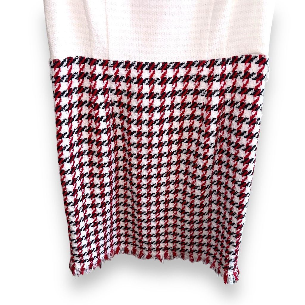 Oscar De La Renta NWT Oscar De La Renta Bicolor Houndstooth Tweed Dress Sz 12 Size XL / US 12-14 / IT 48-50 - 7 Thumbnail