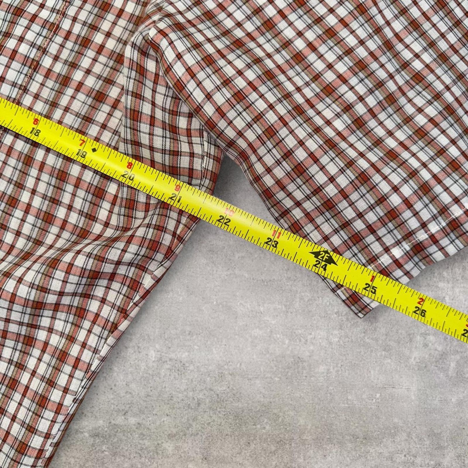 Vintage Vintage plaid short sleeve button Size US M / EU 48-50 / 2 - 2 Thumbnail