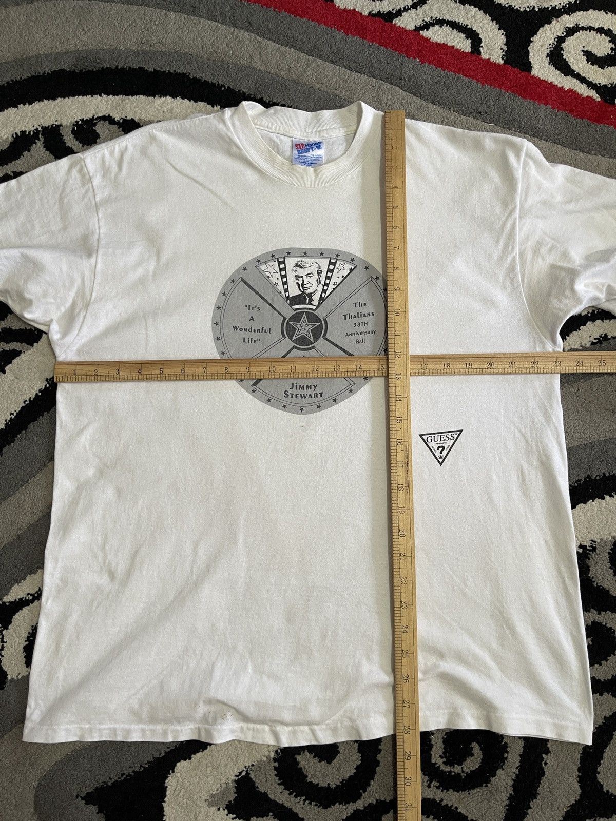 Vintage Vintage 90s Guess The Thalians Jimmy Stewart Honurable Tee Size US XL / EU 56 / 4 - 10 Thumbnail