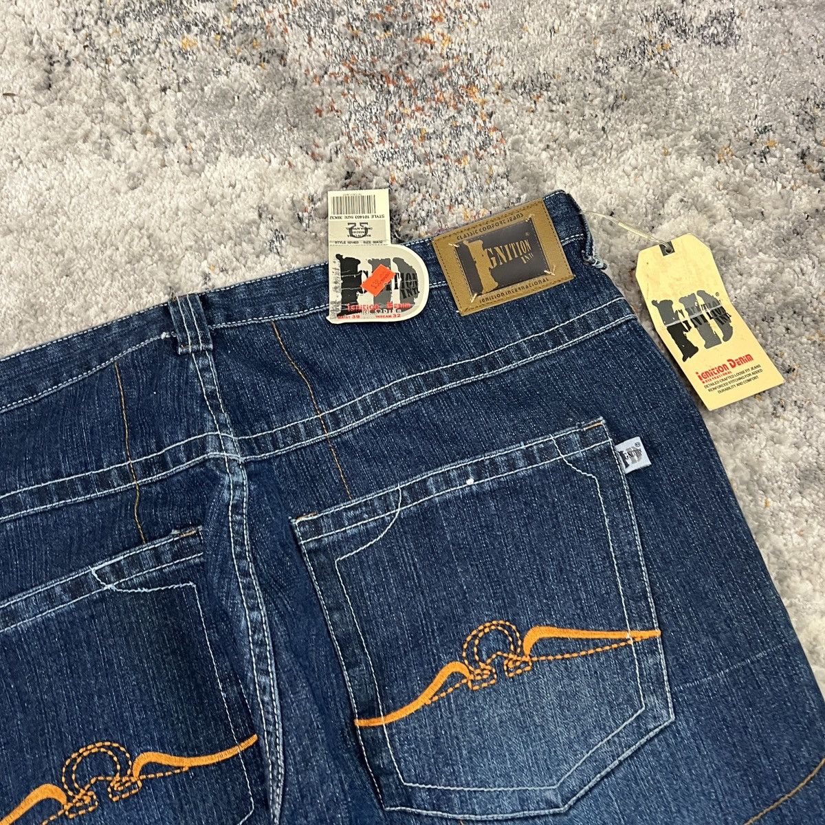 JNCO × Japanese Brand × Vintage Crazy Vintage y2k igniton baggy wide leg unique jeans Size US 38 / EU 54 - 3 Thumbnail