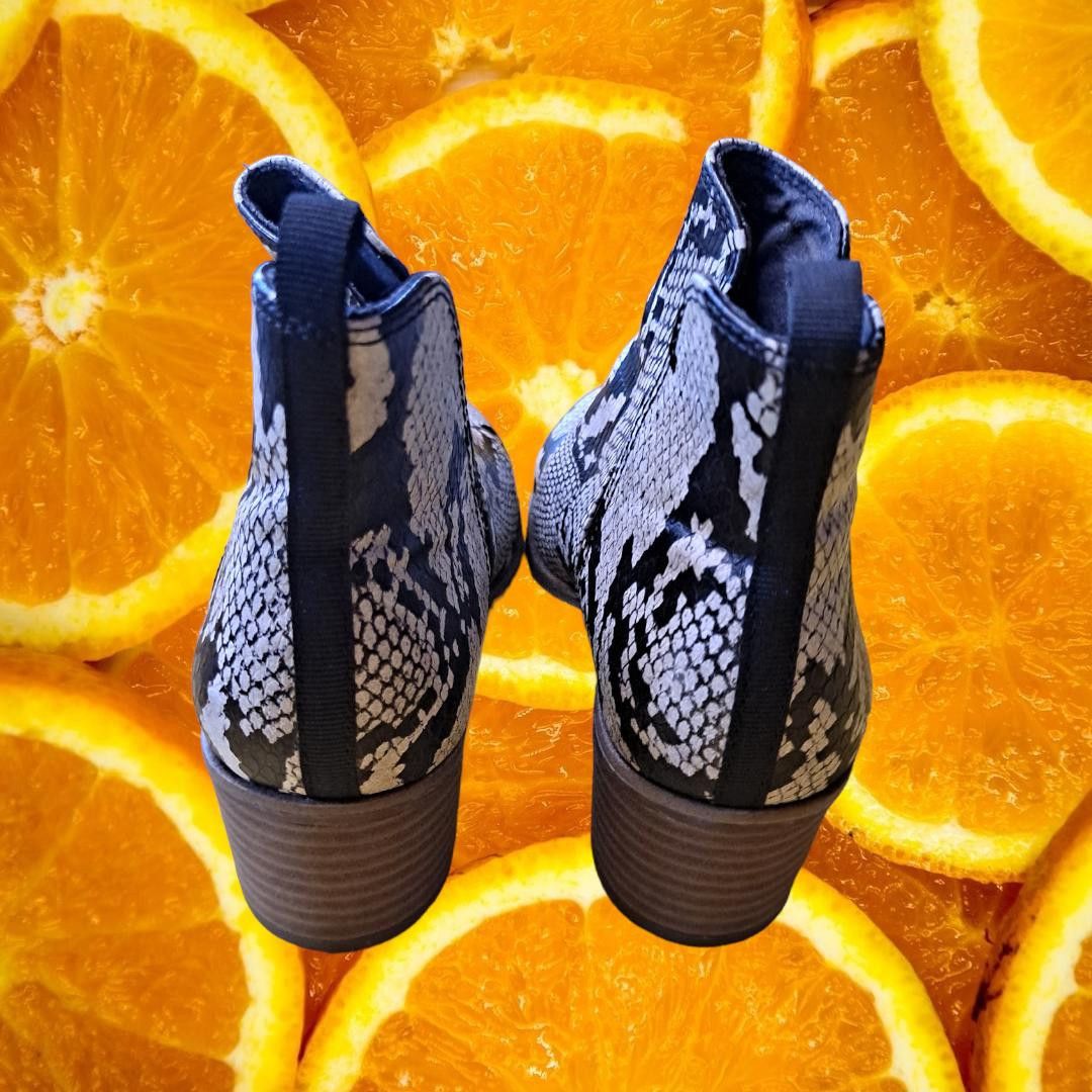 Other Dr Scholls Snakeskin Design Ankle Boots Size 6 Size US 5.5 / IT 35.5 - 4 Thumbnail