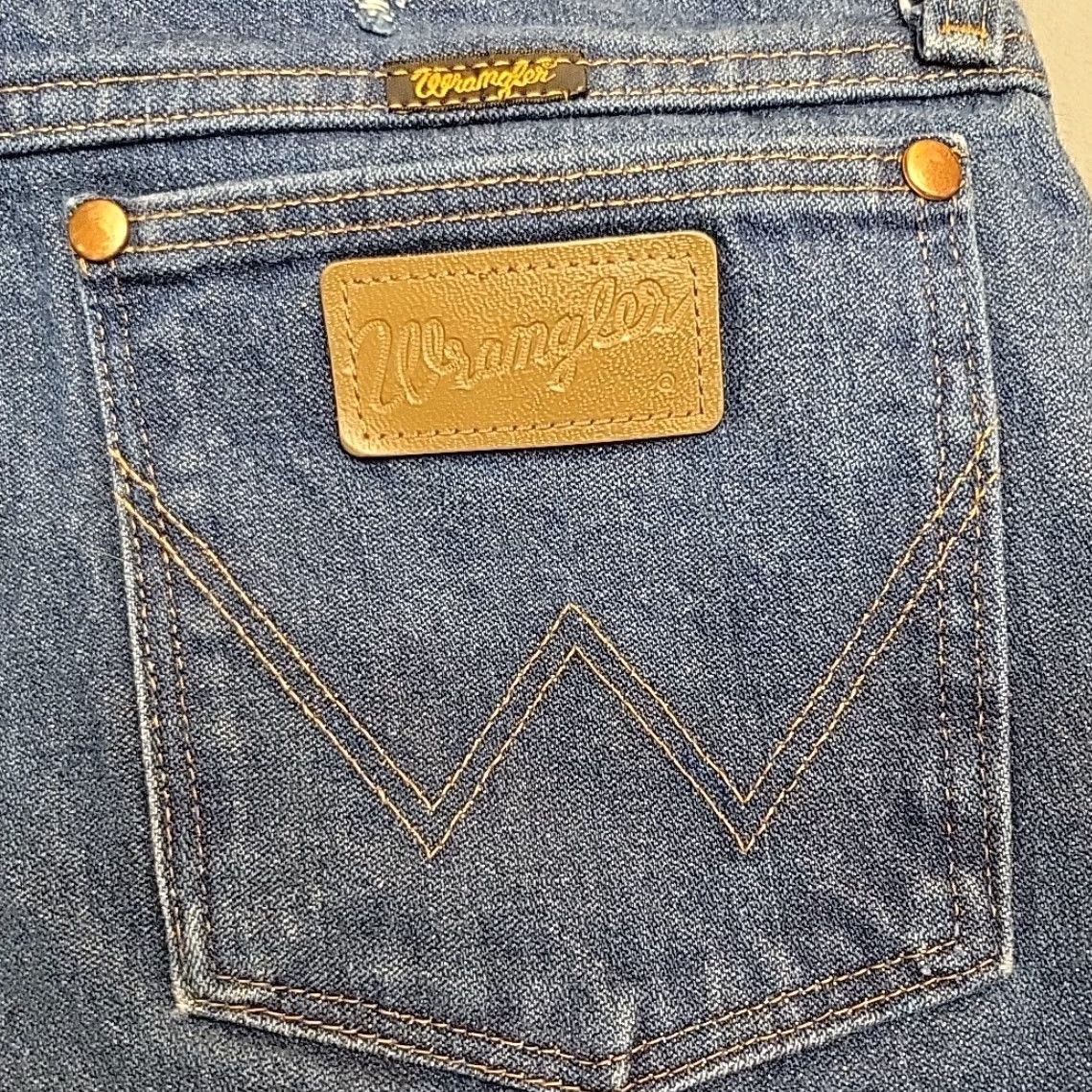 Wrangler VINTAGE Wrangler Jeans Mens 36x36 Blue Denim Pants 13MWZ Western Cowboy USA Fabric Jeans Mens 36 Blue Western 13MWZ Size US 36 / EU 52 - 7 Thumbnail