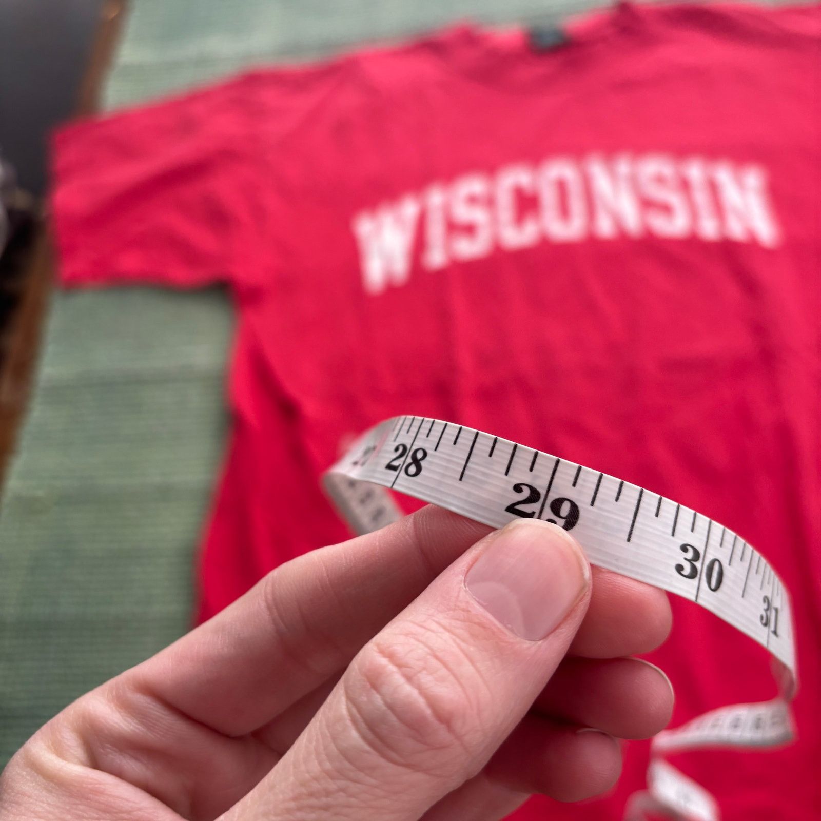 Vintage Vintage red Wisconsin distressed MV Sport tee shirt size XL Size US XL / EU 56 / 4 - 7 Thumbnail