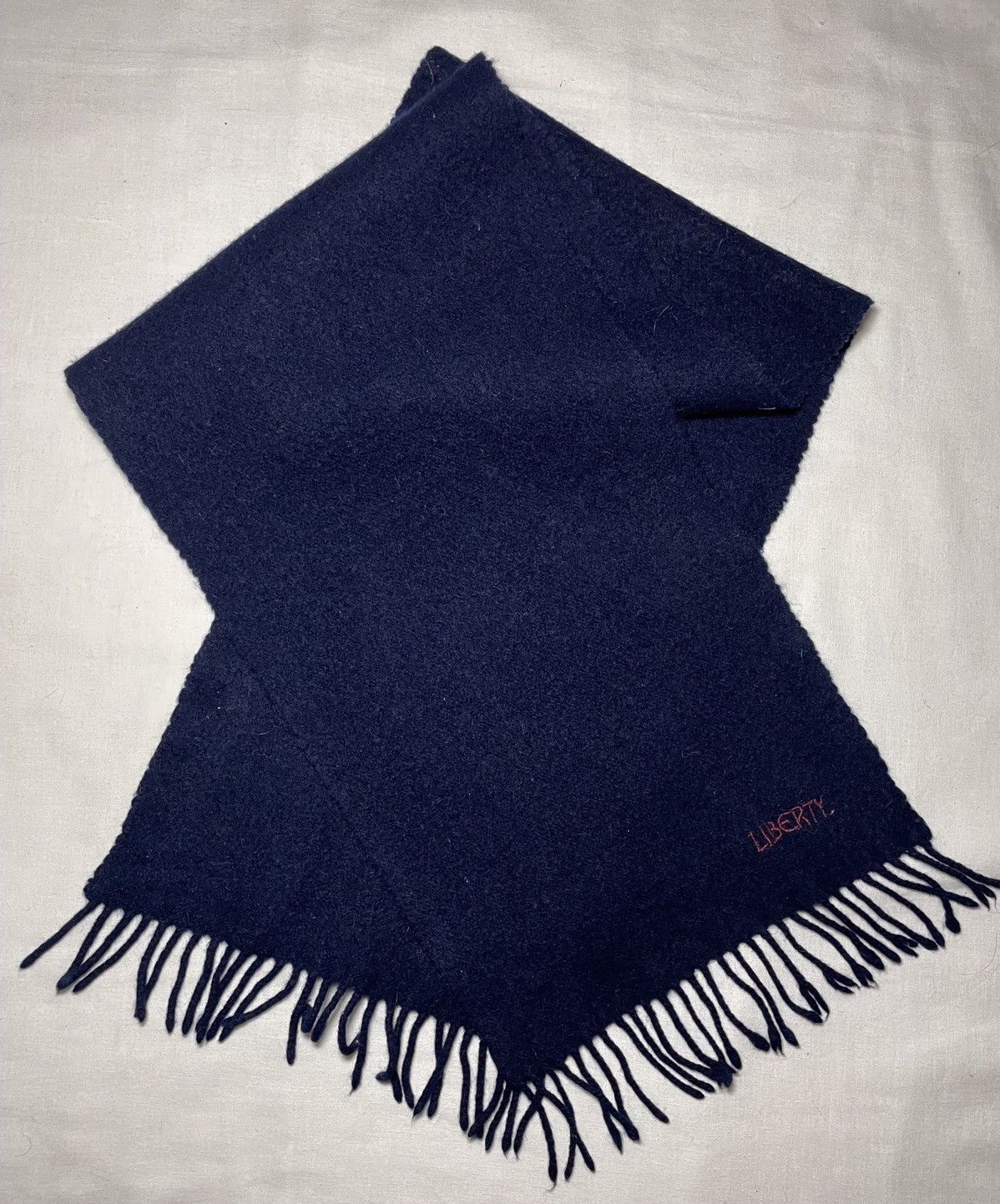 Liberty London Liberty navy wool scarf Size ONE SIZE - 2 Thumbnail